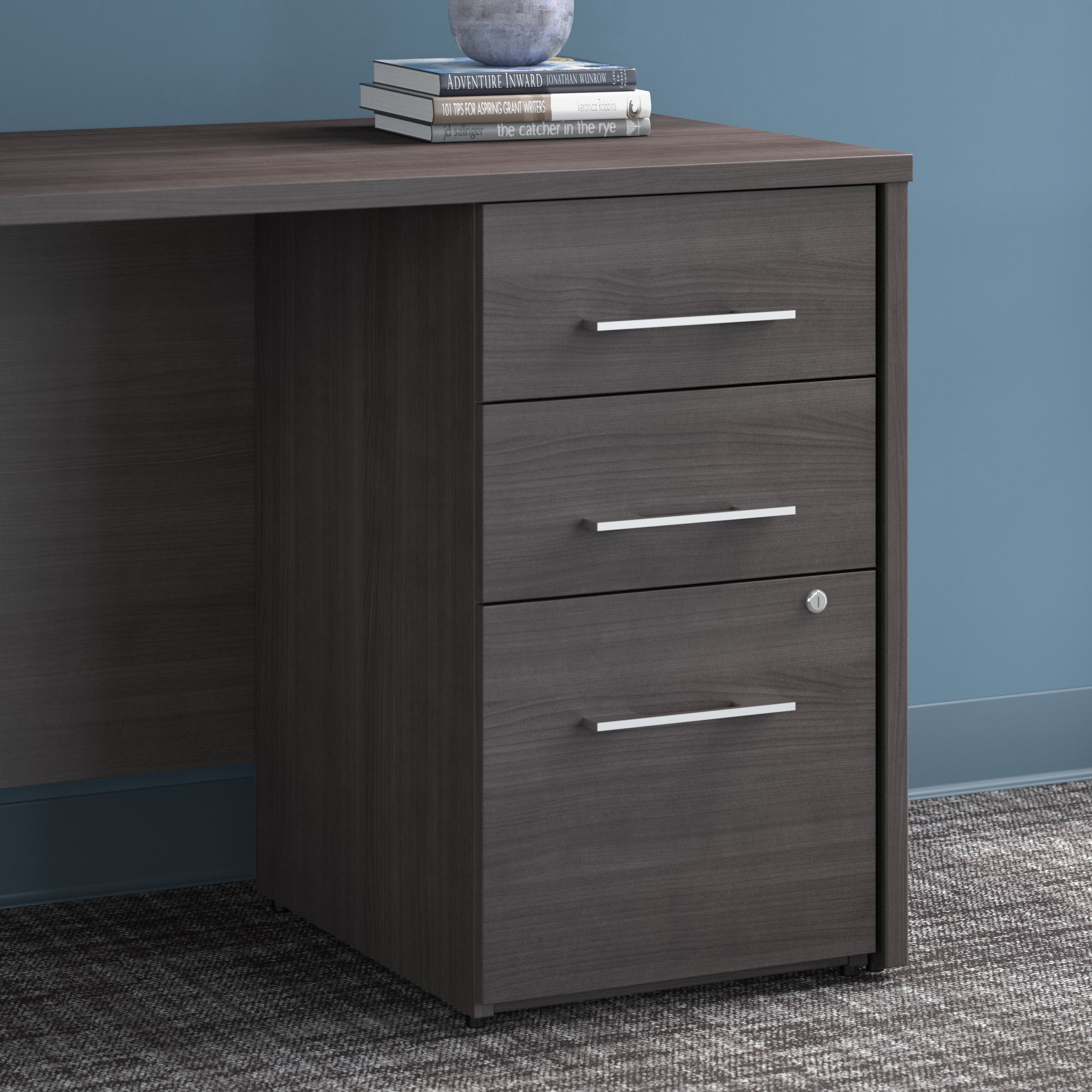 Shop Bush Business Furniture Office 500 16W 3 Drawer File Cabinet - Assembled 01 OFF116SGSU #color_storm gray