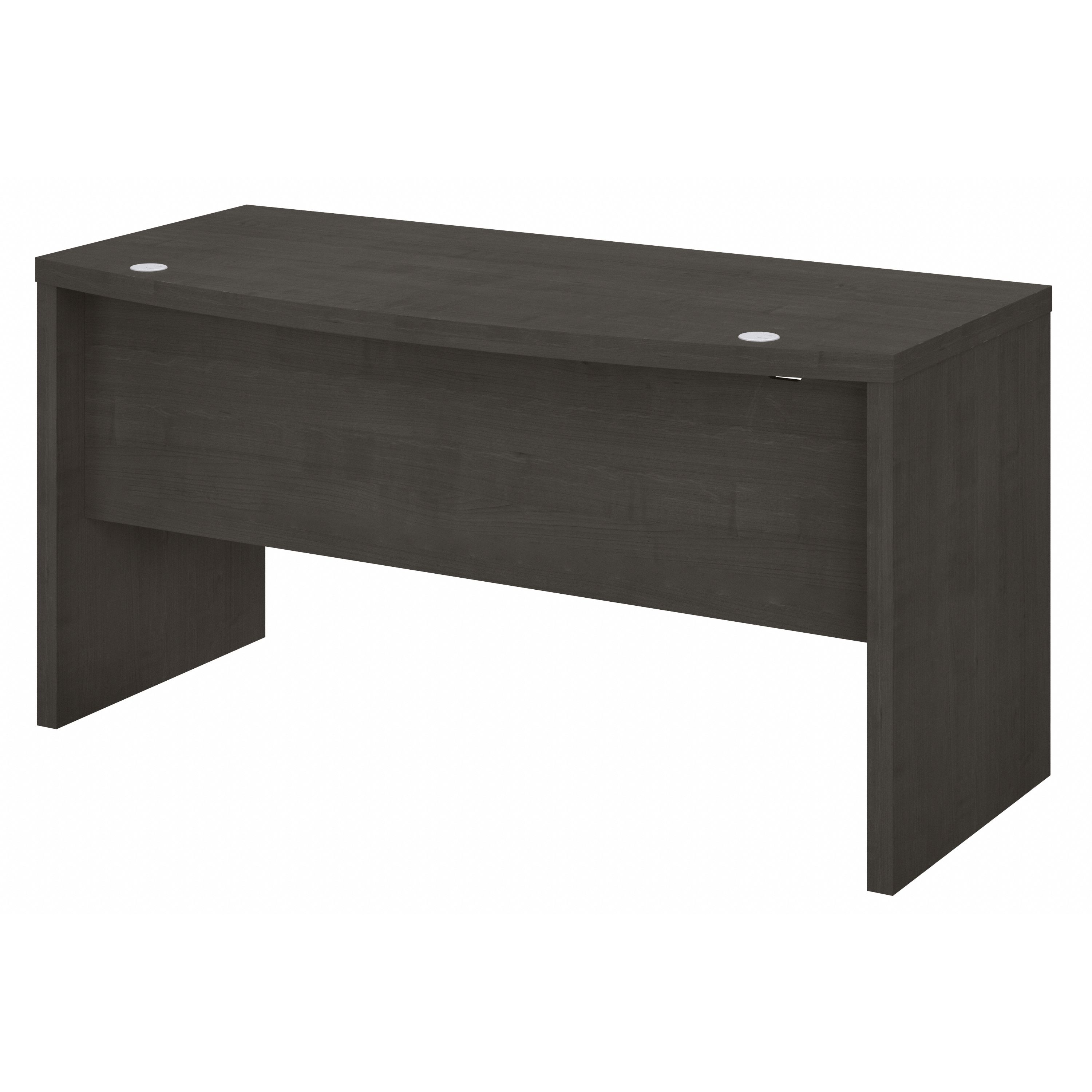 Shop Bush Business Furniture Echo 60W Bow Front Desk 02 KI60305-03 #color_charcoal maple