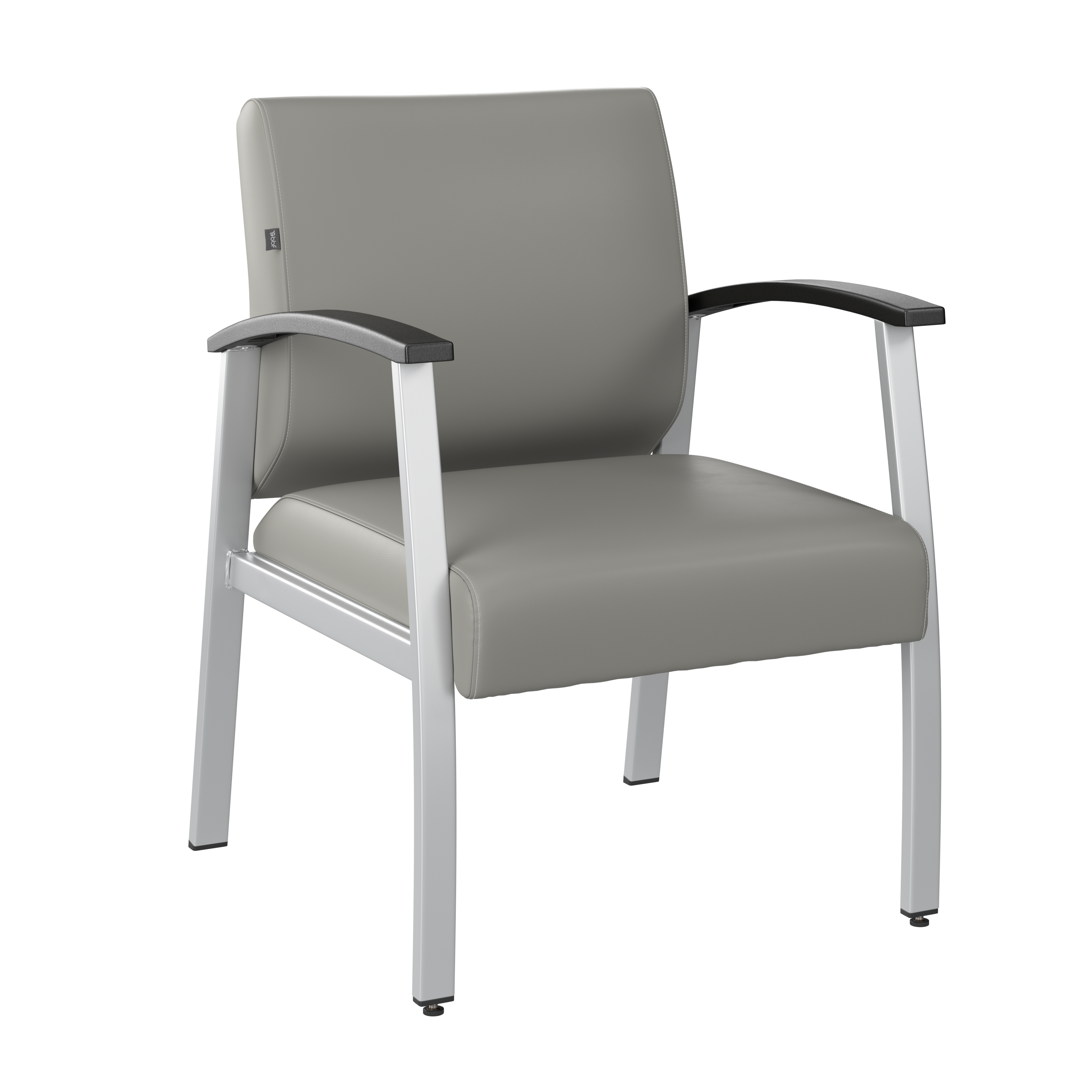 Shop Bush Business Furniture Arrive Waiting Room Guest Chair with Arms 02 CH3901GVL-03 #color_light gray vinyl