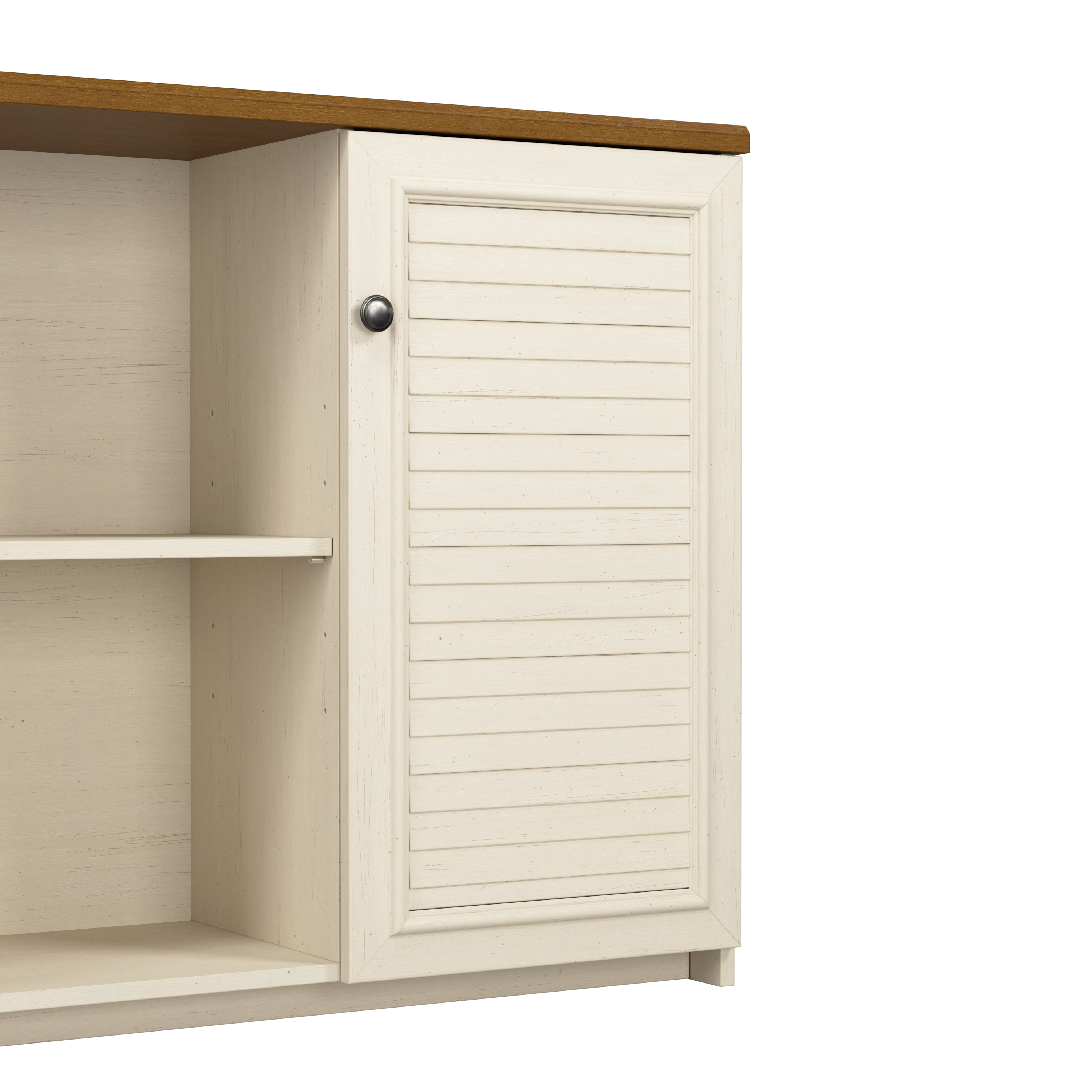 Shop Bush Furniture Fairview Accent Cabinet with Doors 03 WC53248-03 #color_antique white/tea maple