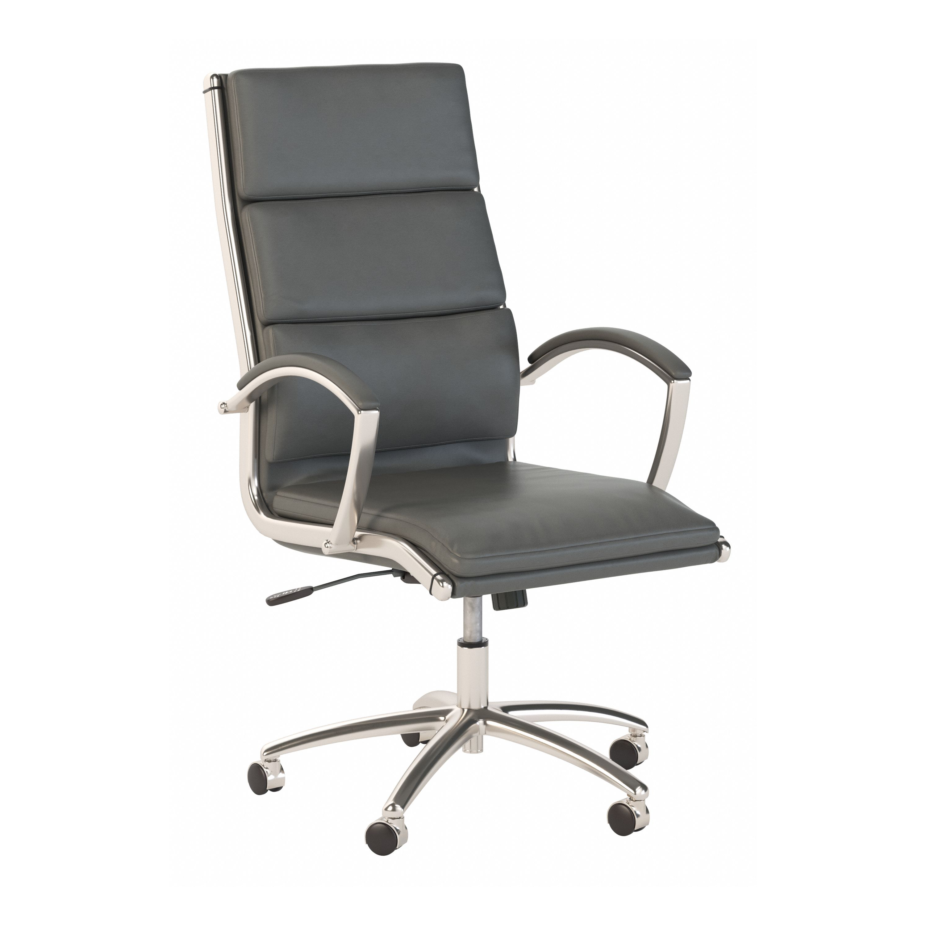 Shop Bush Business Furniture Modelo High Back Leather Executive Office Chair 02 CH1701DGL-03 #color_dark gray leather