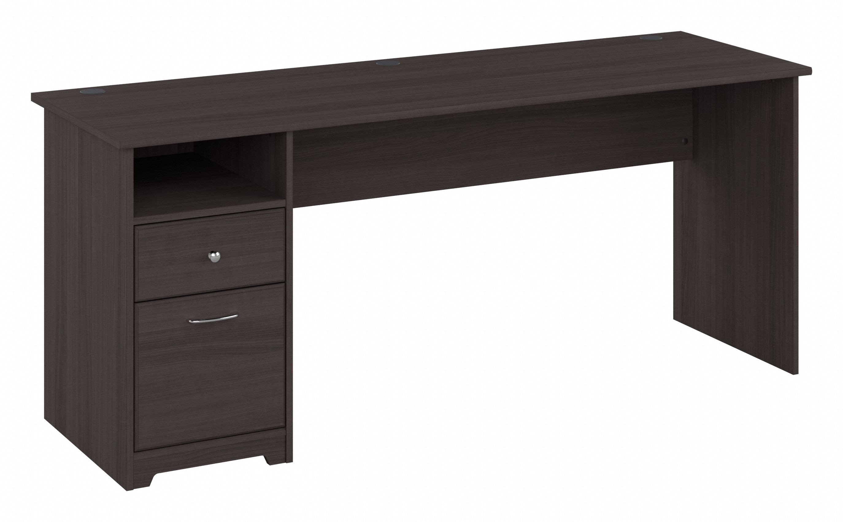 Shop Bush Furniture Cabot 72W Computer Desk with Drawers 02 WC31772 #color_heather gray