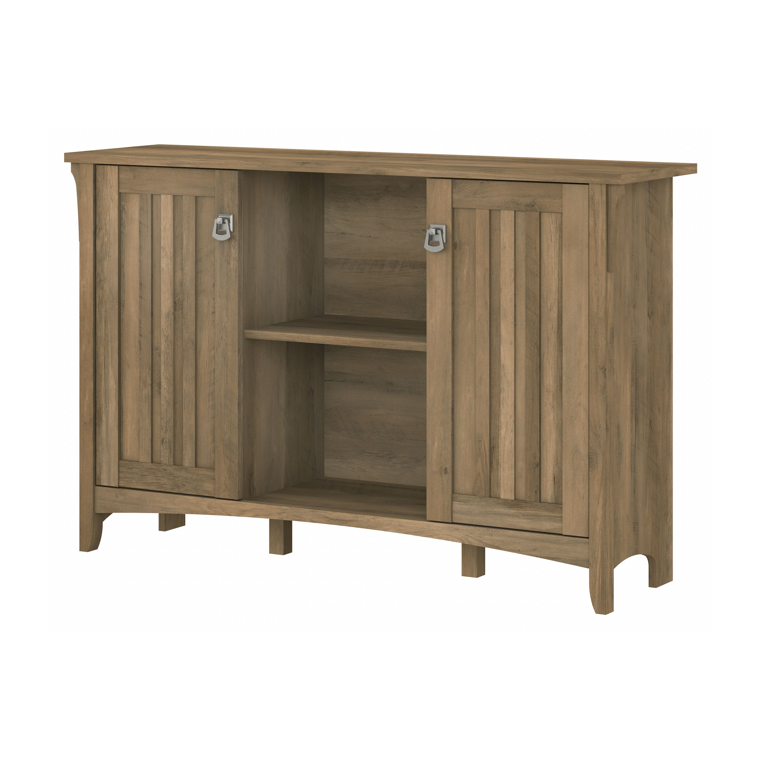 Shop Bush Furniture Salinas Accent Storage Cabinet with Doors 02 SAS147RCP-03 #color_reclaimed pine