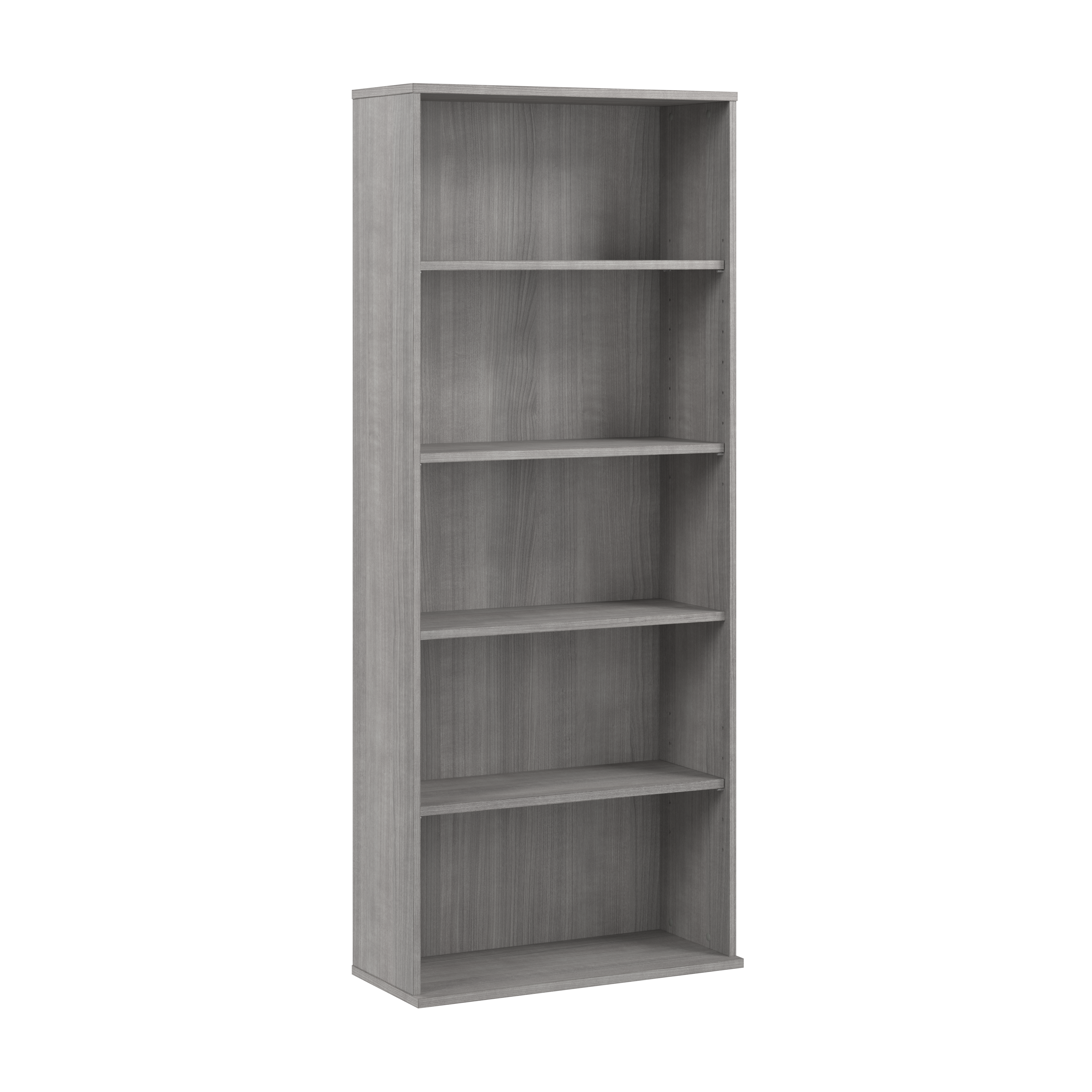 Shop Bush Business Furniture Hustle Tall 5 Shelf Bookcase 02 HUB230PG #color_platinum gray