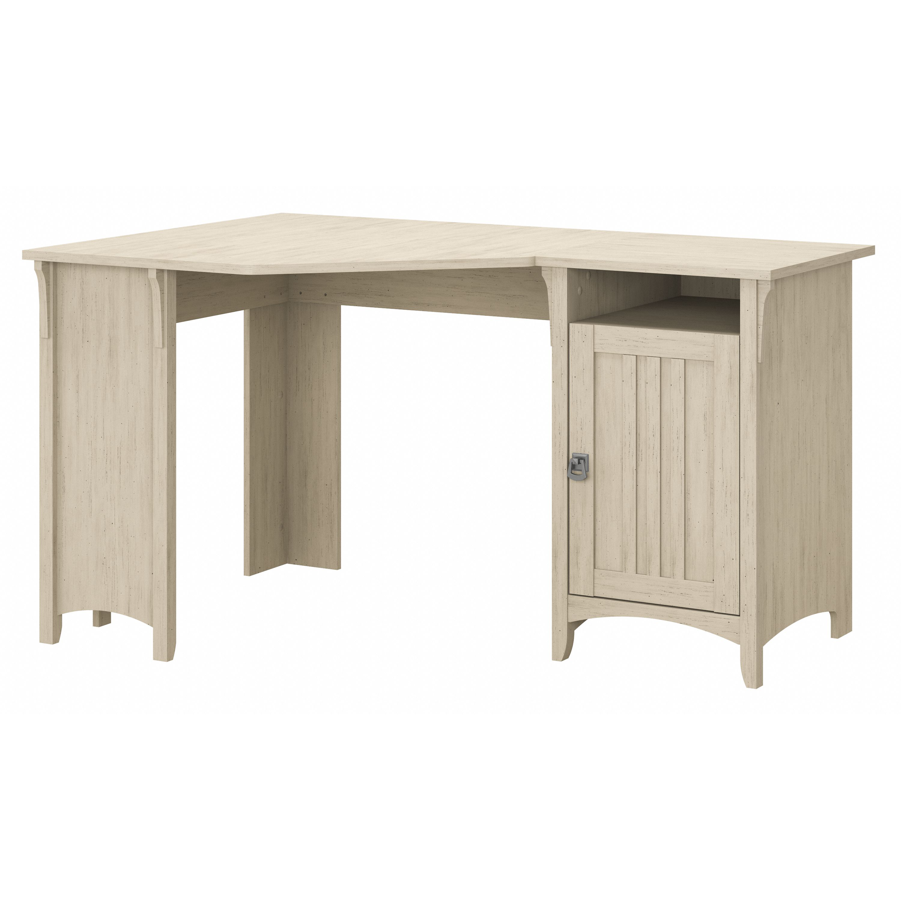 Shop Bush Furniture Salinas 55W Corner Desk with Storage 02 SAD155AW-03 #color_antique white
