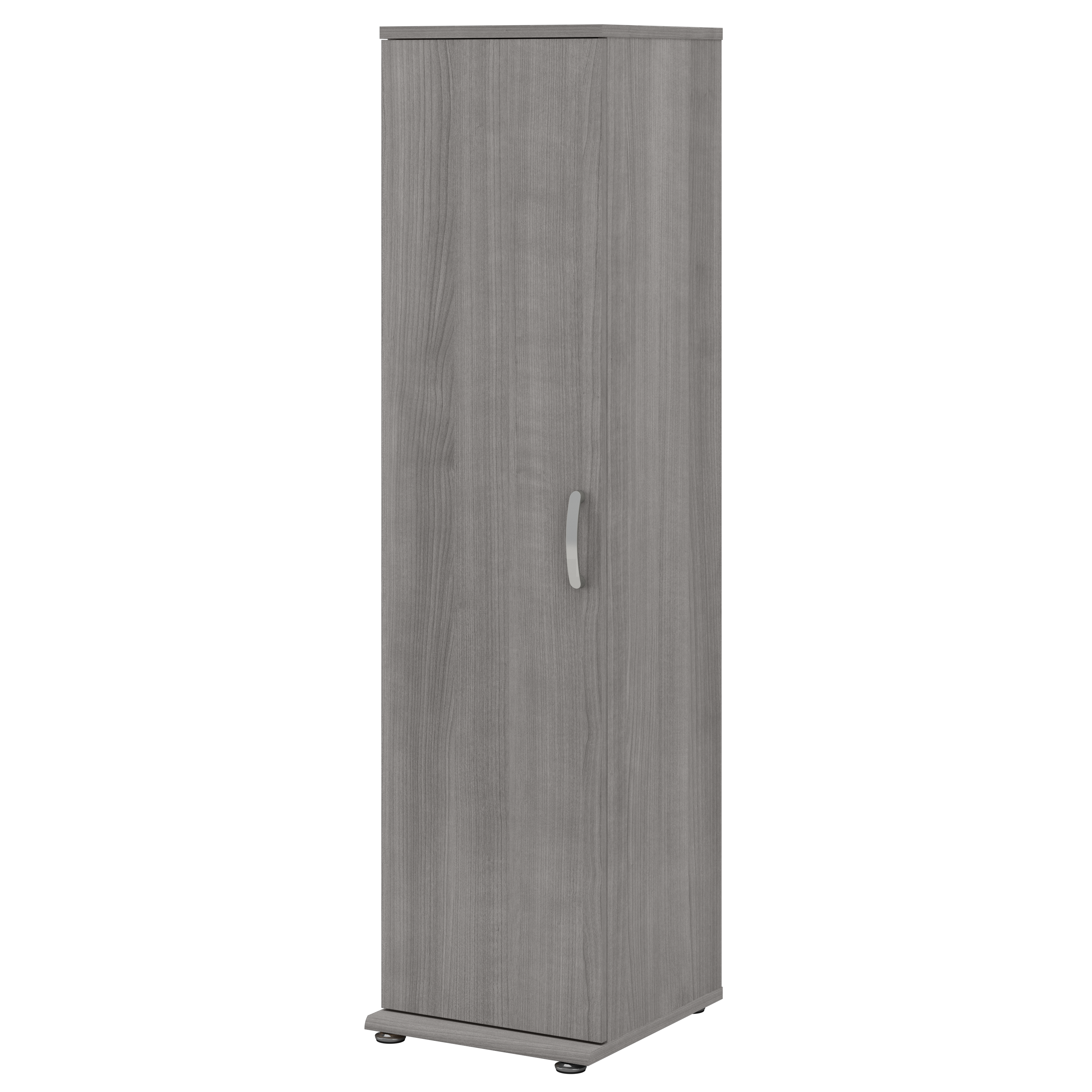 Shop Bush Business Furniture Universal Narrow Linen Tower with Door and Shelves 02 LNS116PG-Z #color_platinum gray