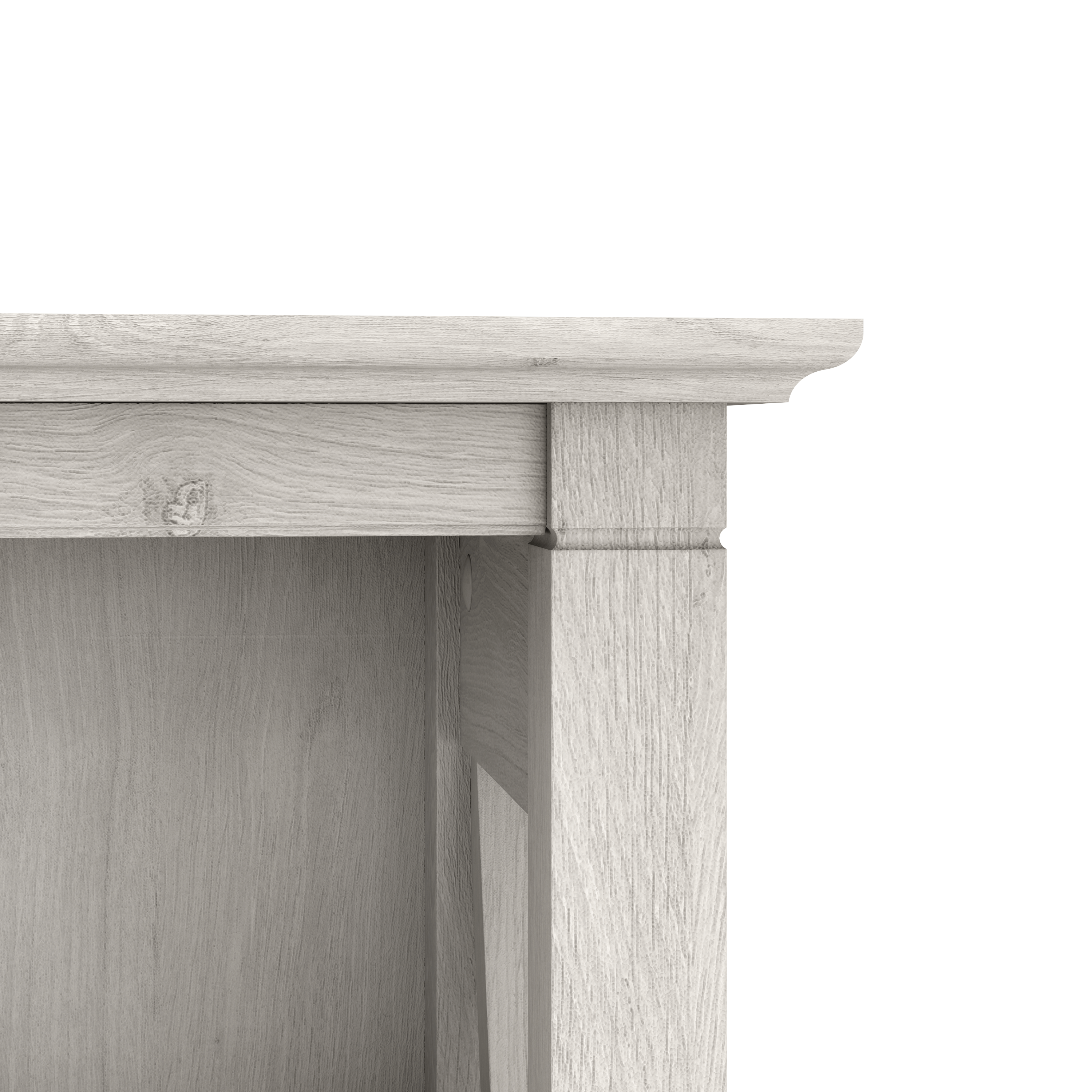 Shop Bush Furniture Key West 48W Writing Desk with 2 Drawer Lateral File Cabinet and 5 Shelf Bookcase 09 KWS004LW #color_linen white oak