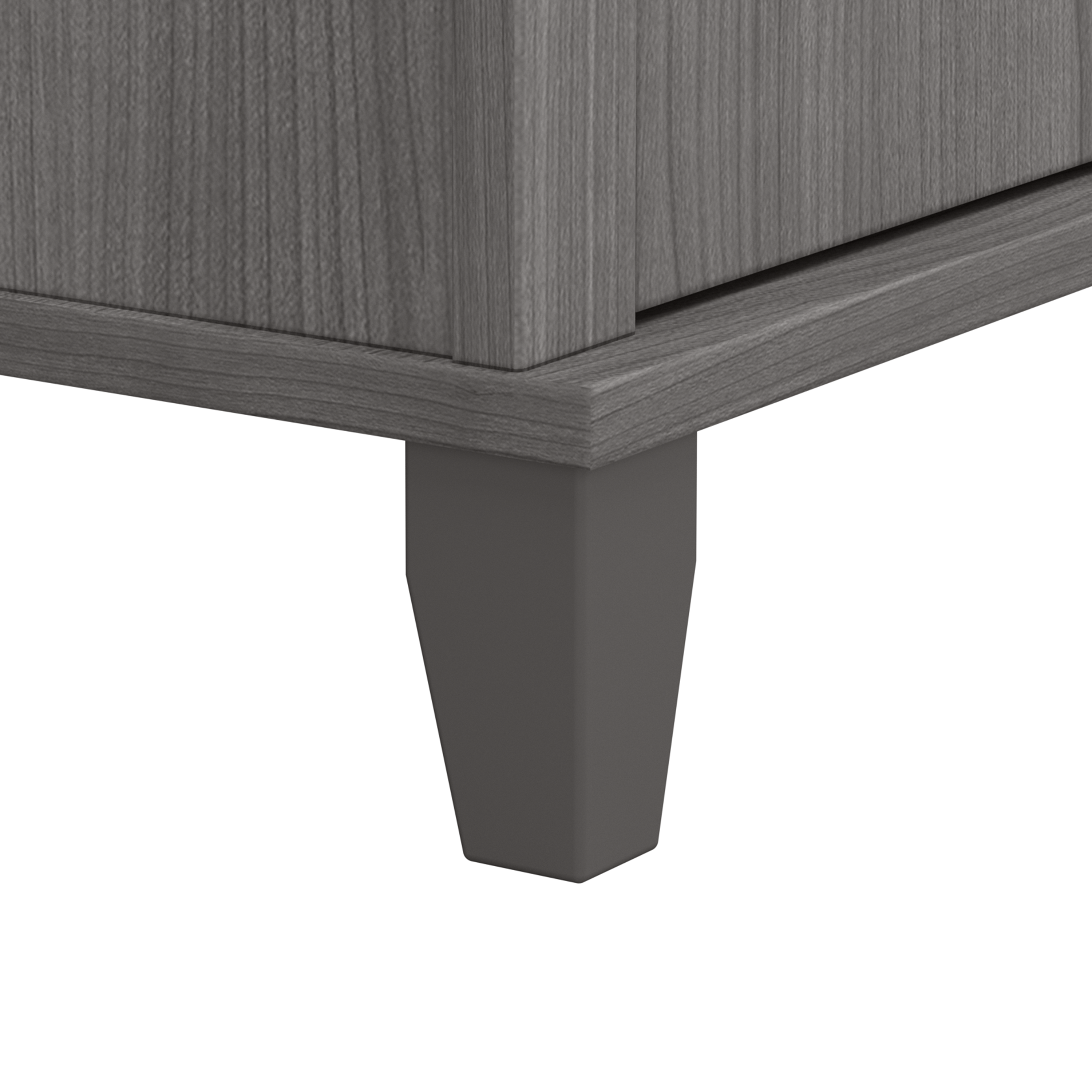 Shop Bush Furniture Somerset Nightstand with Drawer and Shelves 04 STS119PG #color_platinum gray
