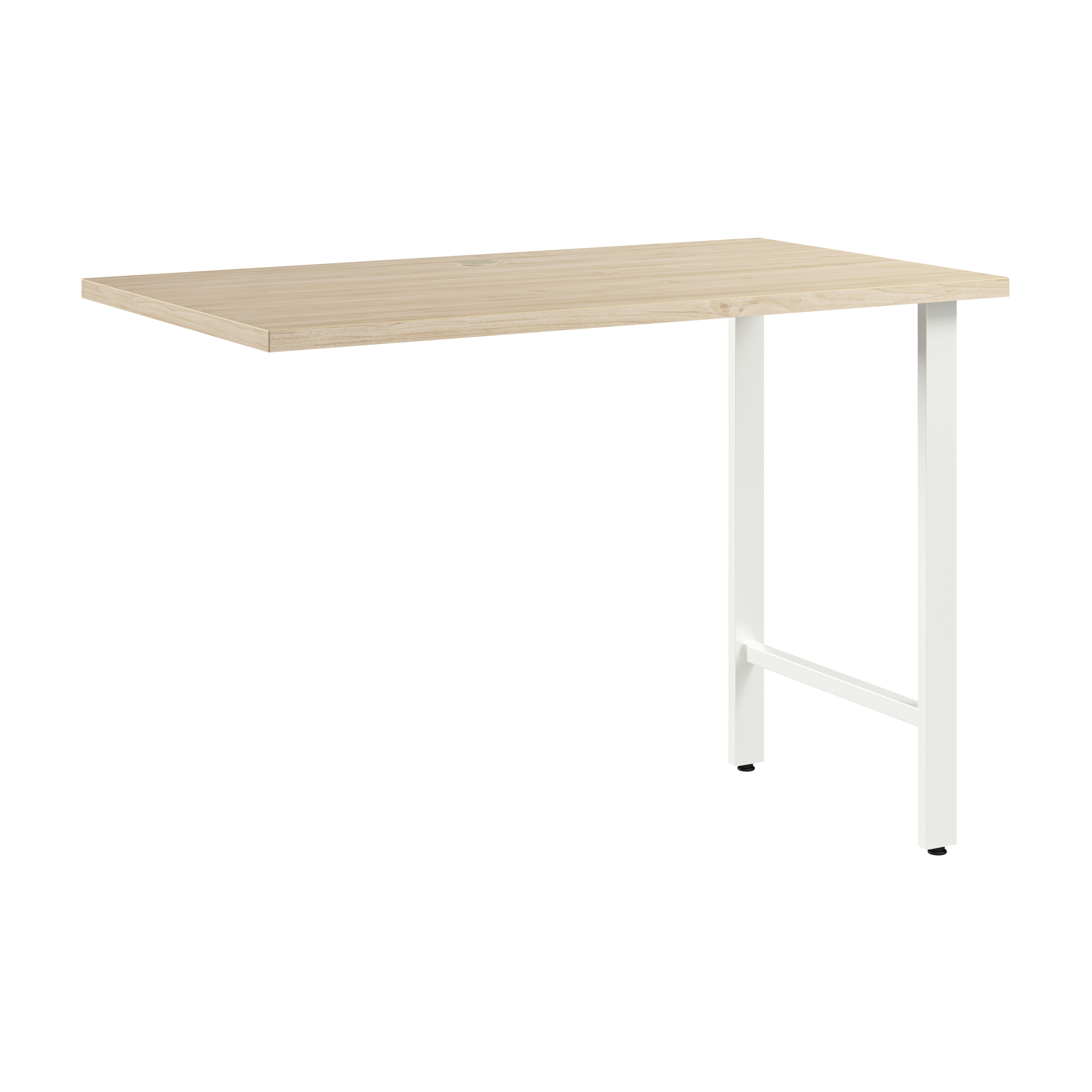 Shop Bush Business Furniture Hustle 42W x 24D Desk Return with Metal Legs 02 HUR142NE #color_natural elm