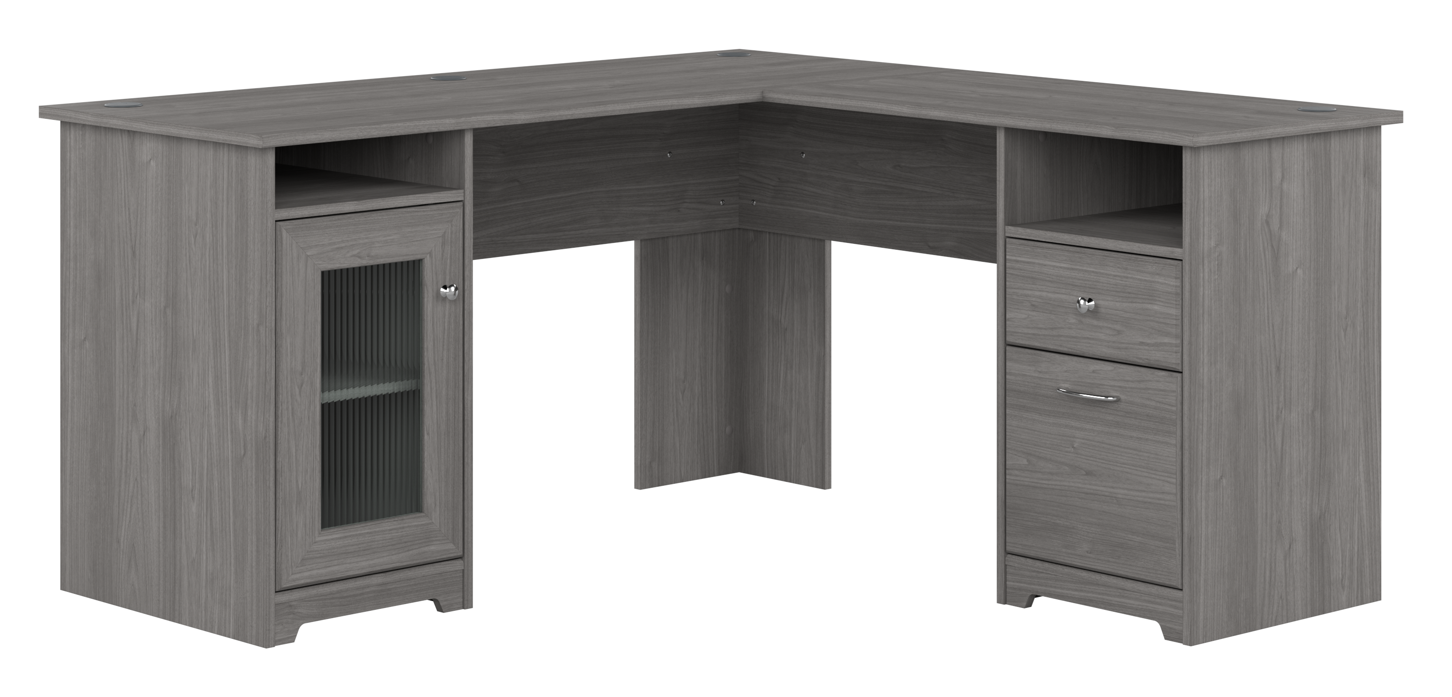 Shop Bush Furniture Cabot 60W L Shaped Computer Desk with Storage 02 WC31330K #color_modern gray