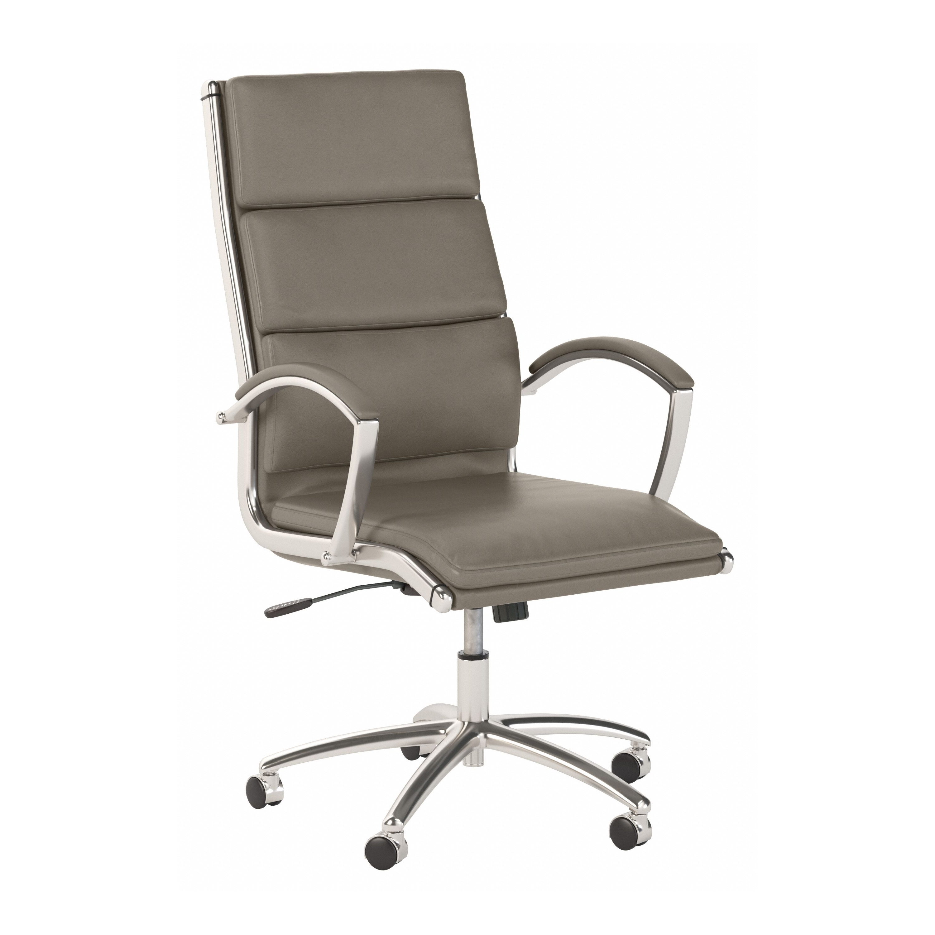 Shop Bush Business Furniture Modelo High Back Leather Executive Office Chair 02 CH1701WGL-03 #color_washed gray leather