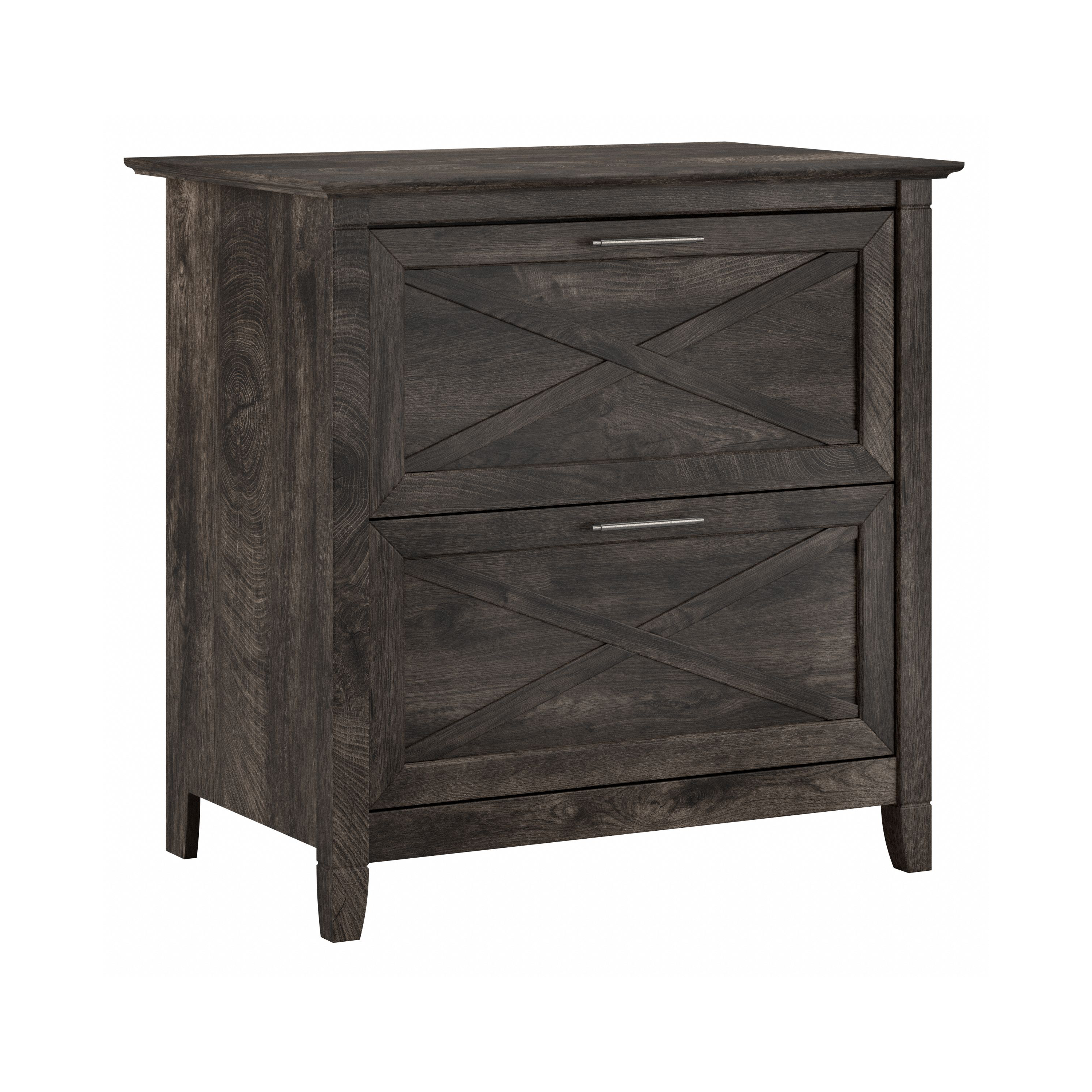 Shop Bush Furniture Key West 2 Drawer Lateral File Cabinet 02 KWF130GH-03 #color_dark gray hickory