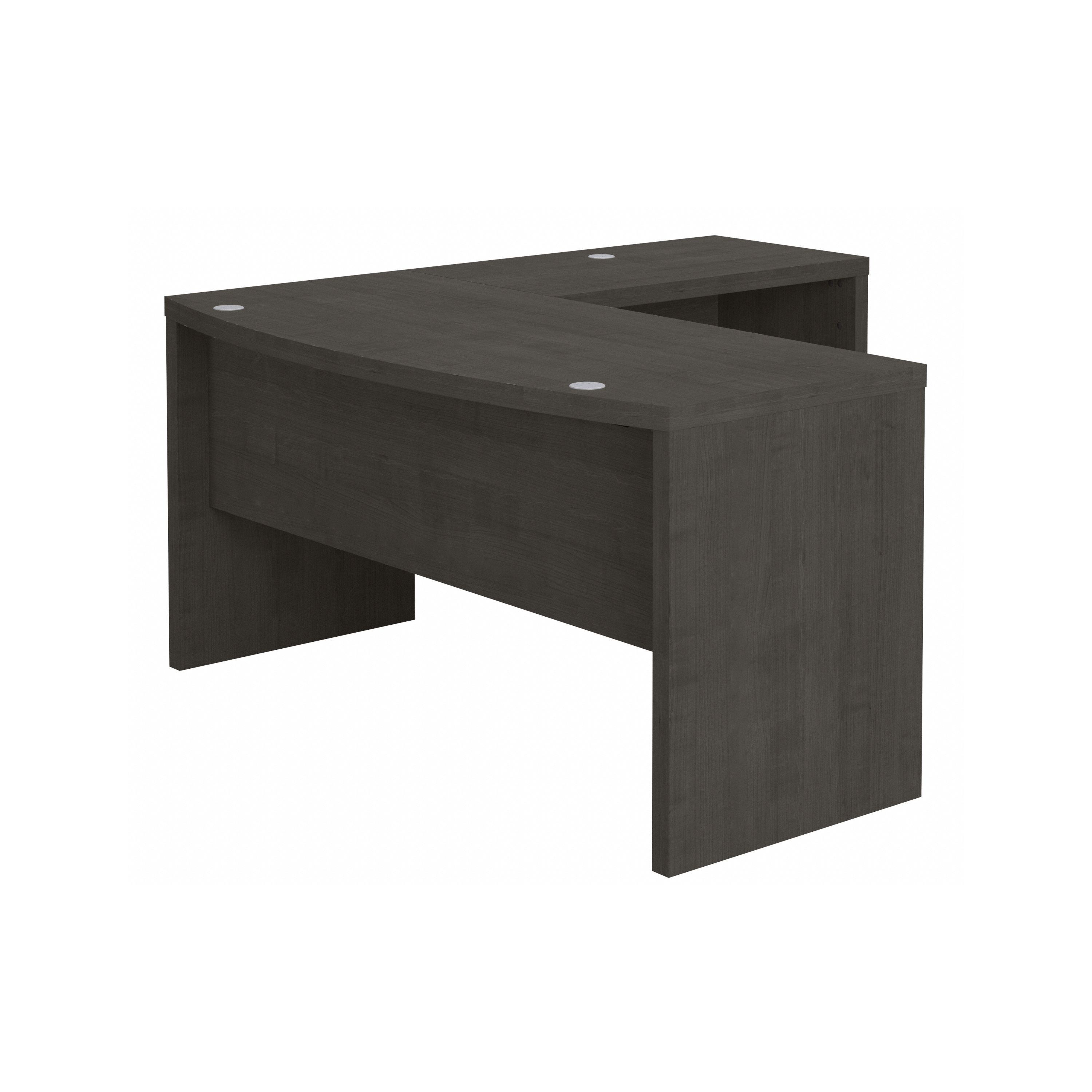 Shop Bush Business Furniture Echo L Shaped Bow Front Desk 02 ECH025CM #color_charcoal maple
