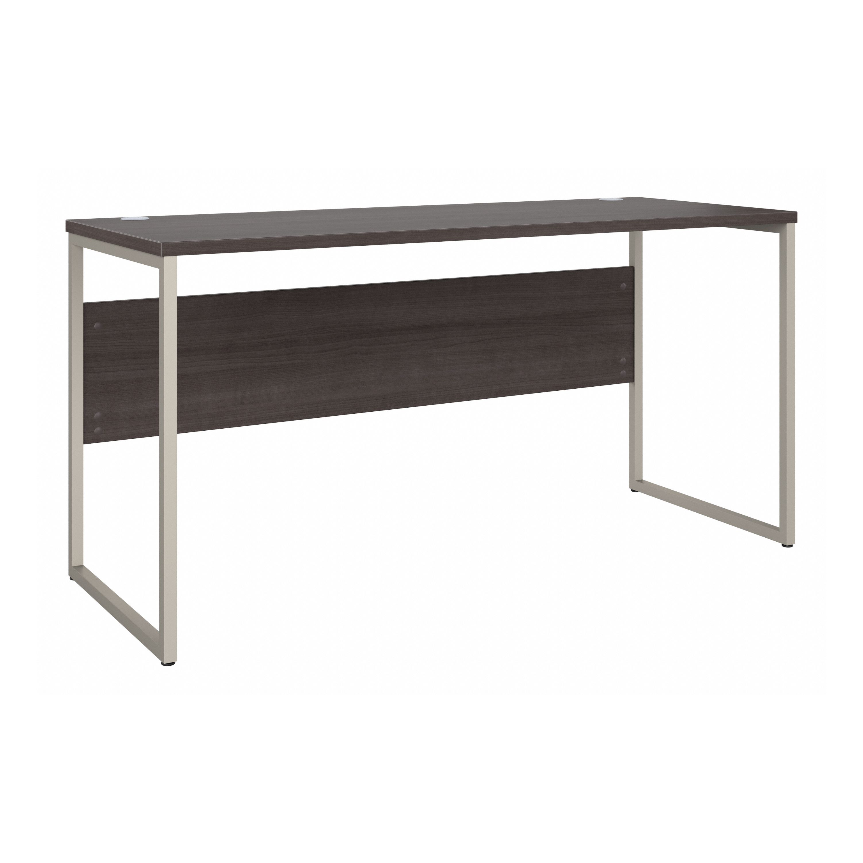 Shop Bush Business Furniture Hybrid 60W x 24D Computer Table Desk with Metal Legs 02 HYD260SG #color_storm gray