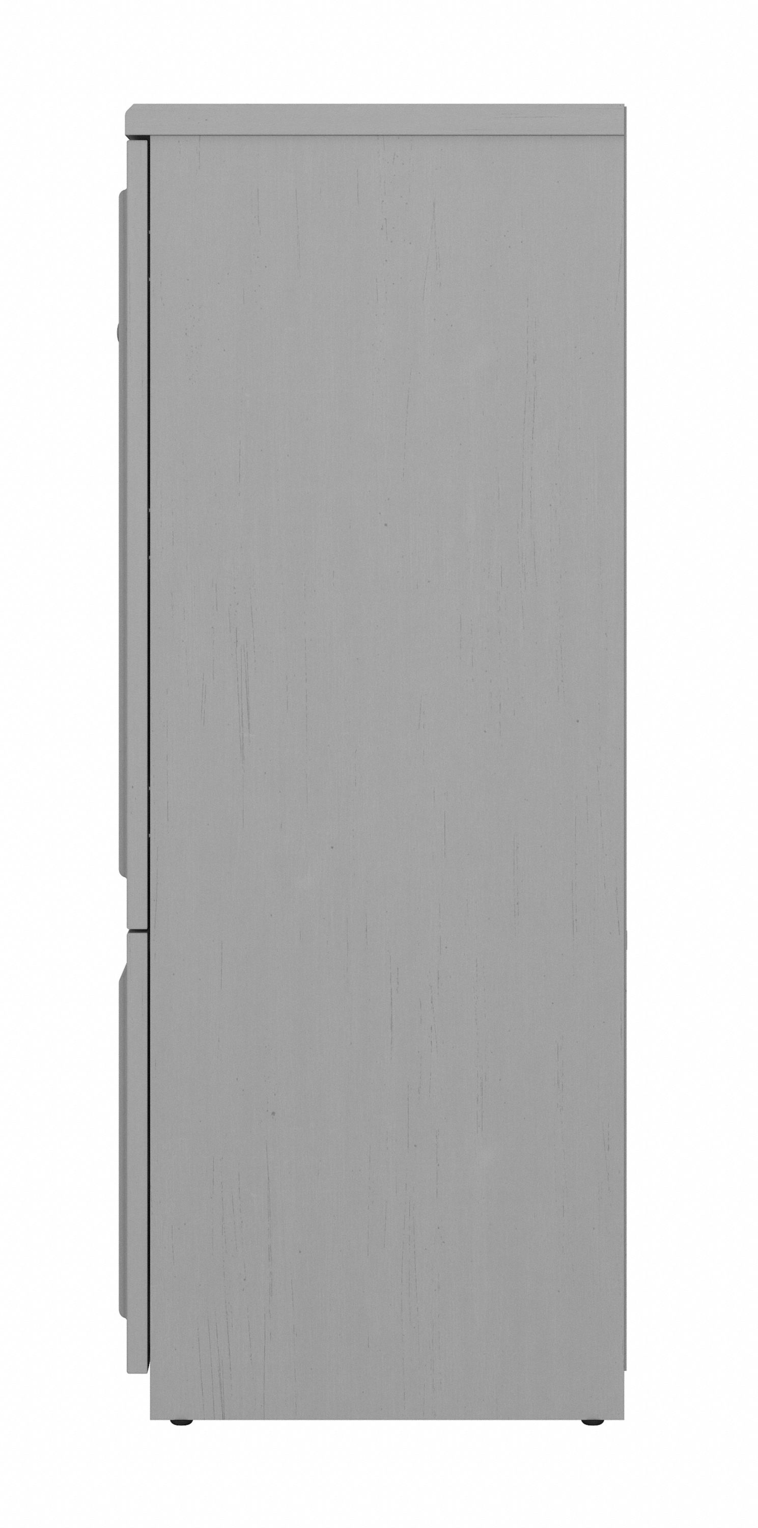 Shop Bush Furniture Fairview Shoe Storage Cabinet with Doors 10 FV020CG #color_cape cod gray
