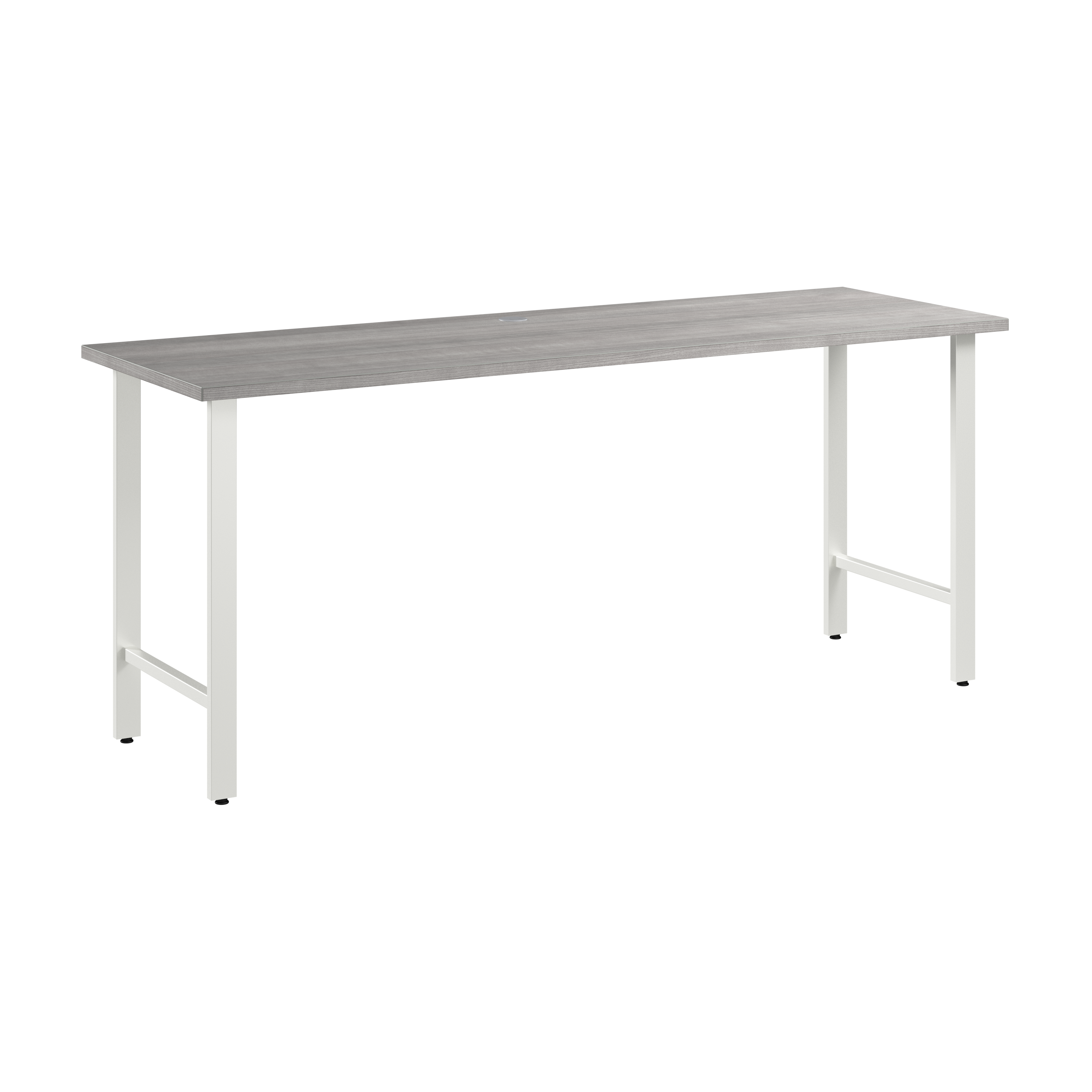 Shop Bush Business Furniture Hustle 72W x 24D Computer Desk with Metal Legs 02 HUD172PG #color_platinum gray