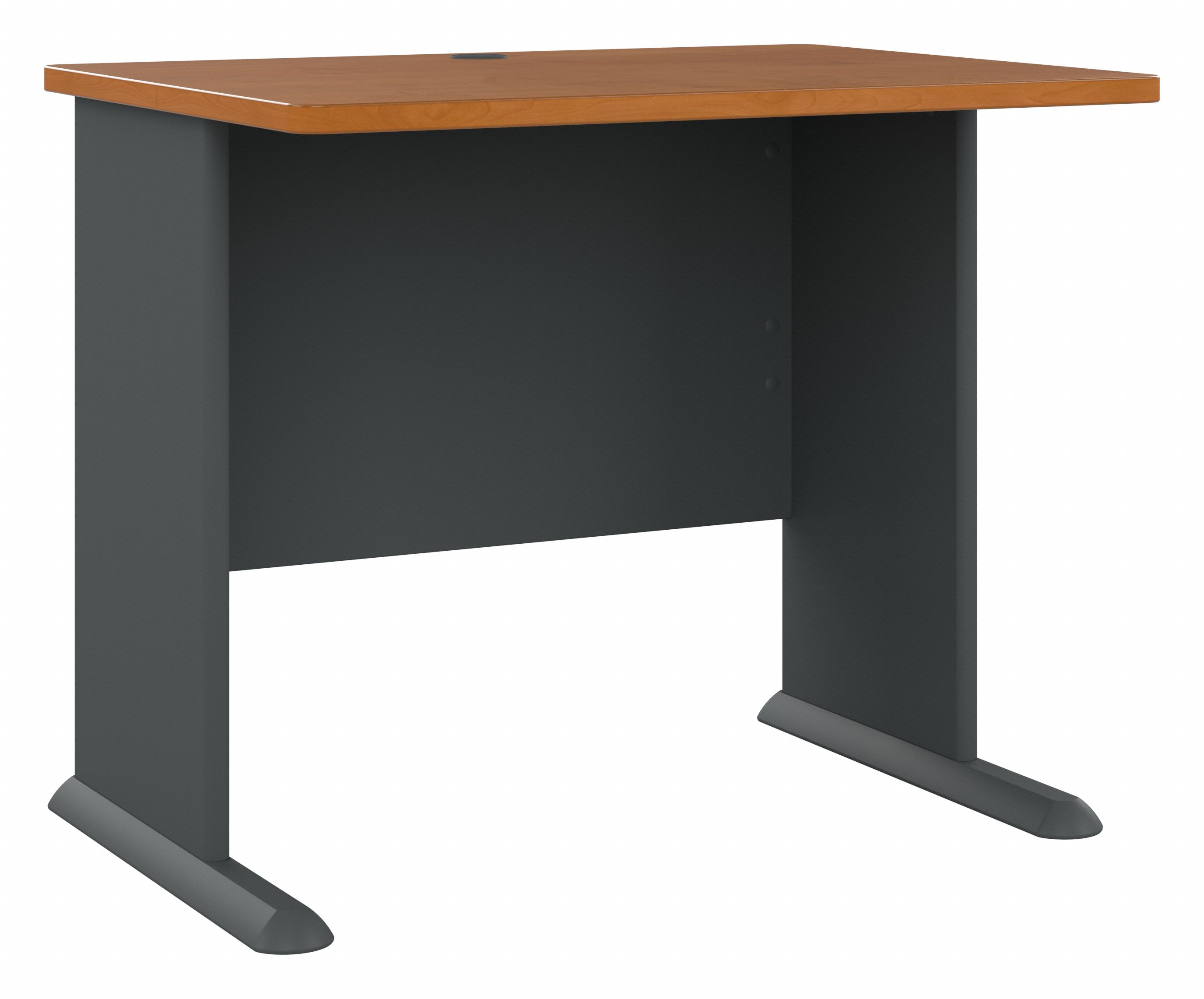 Shop Bush Business Furniture Series A 36W Desk 02 WC57436 #color_natural cherry/slate
