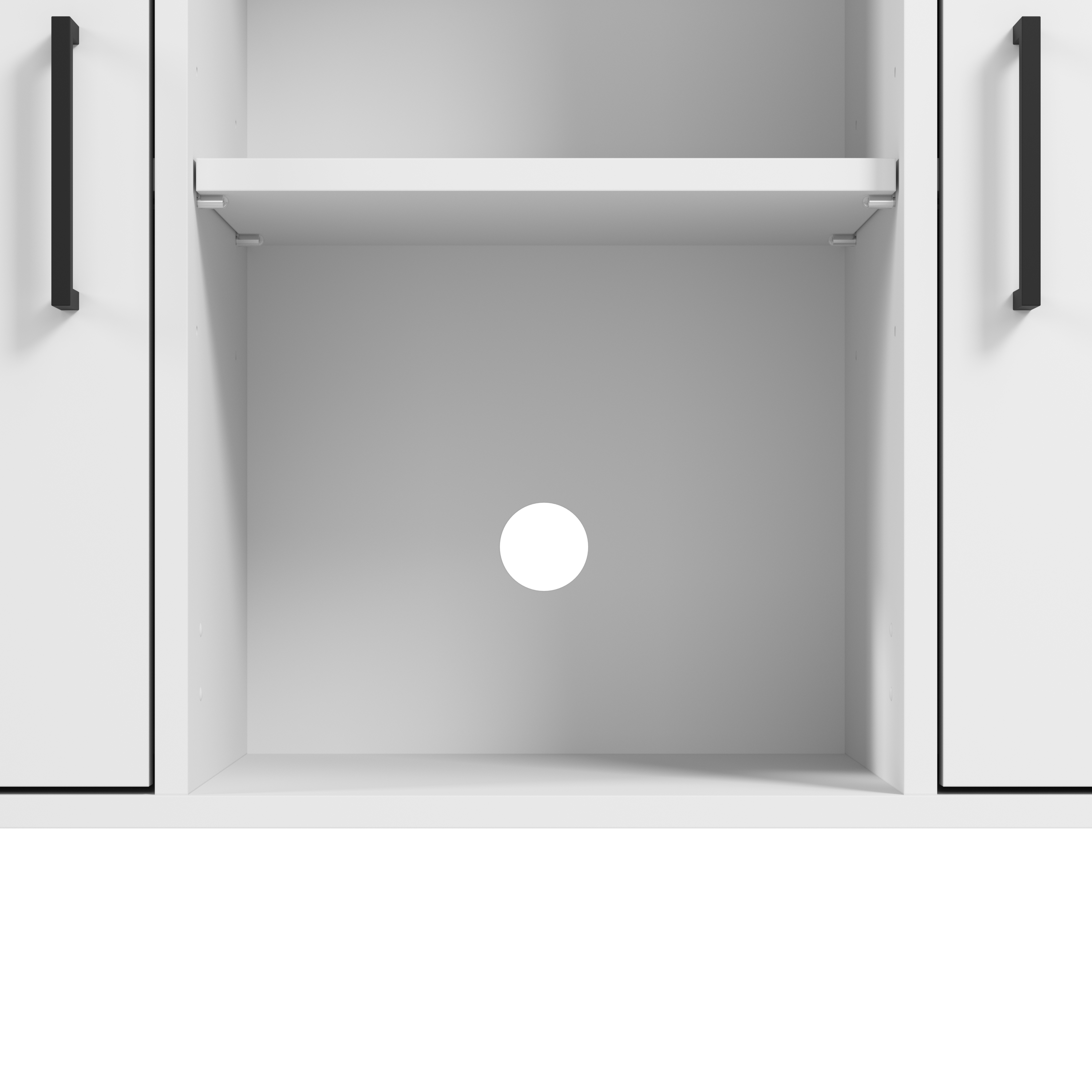 Shop Bush Furniture Essence Accent Cabinet with Doors 03 ESS143WH #color_white