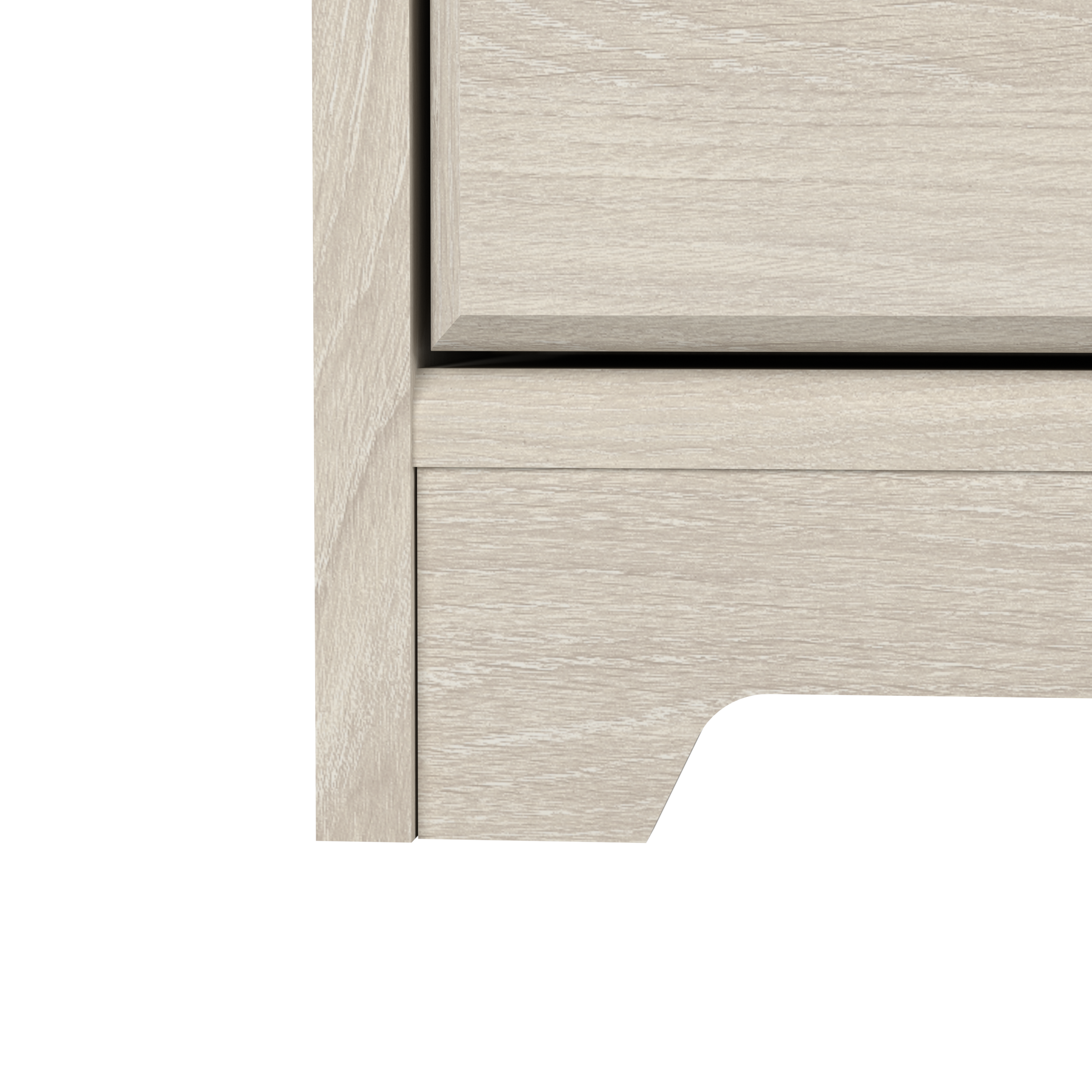 Shop Bush Furniture Cabot Tall Bathroom Storage Cabinet with Doors 04 WC31199-Z1 #color_linen white oak