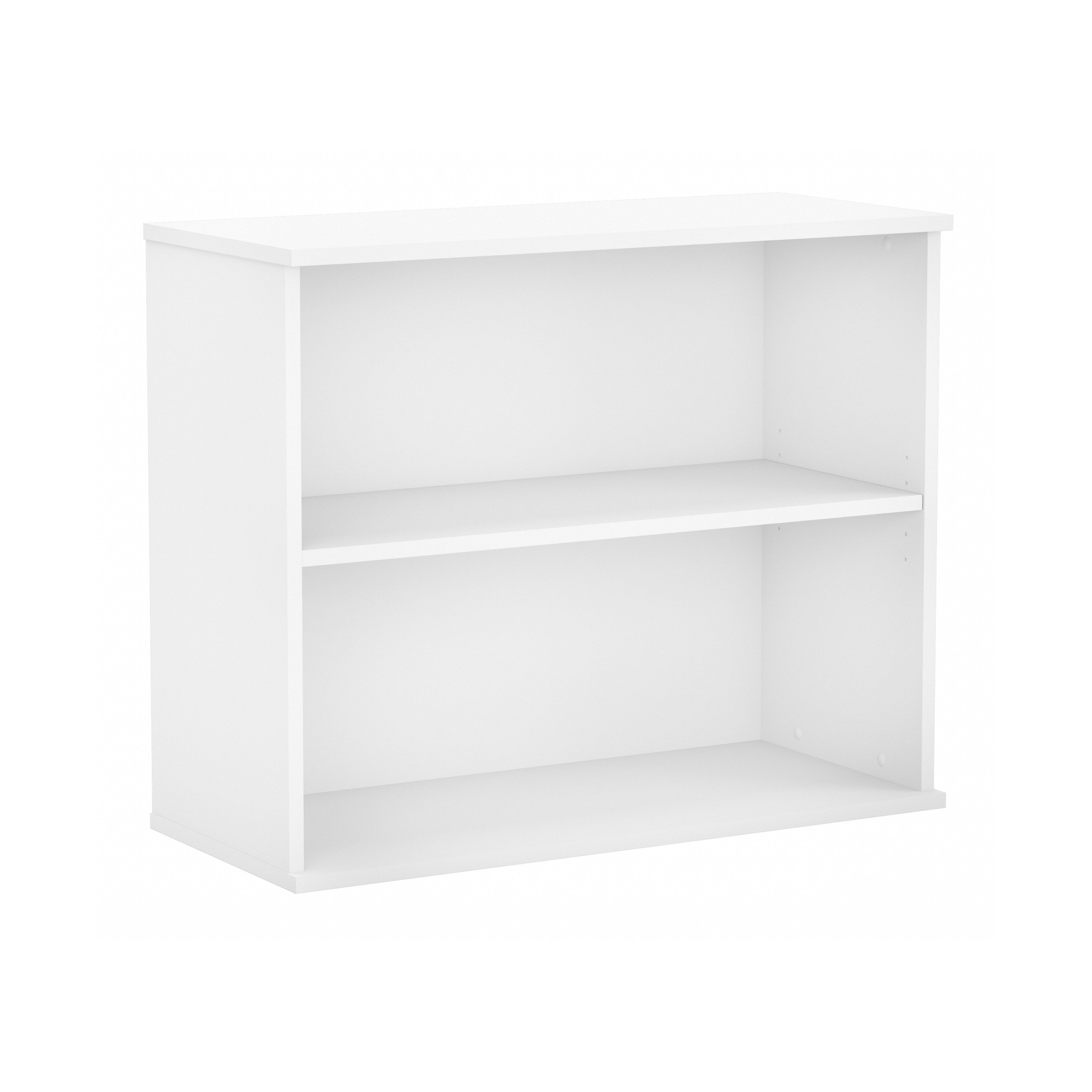 Shop Bush Business Furniture Hybrid Small 2 Shelf Bookcase 02 HY3036WH-Z #color_white