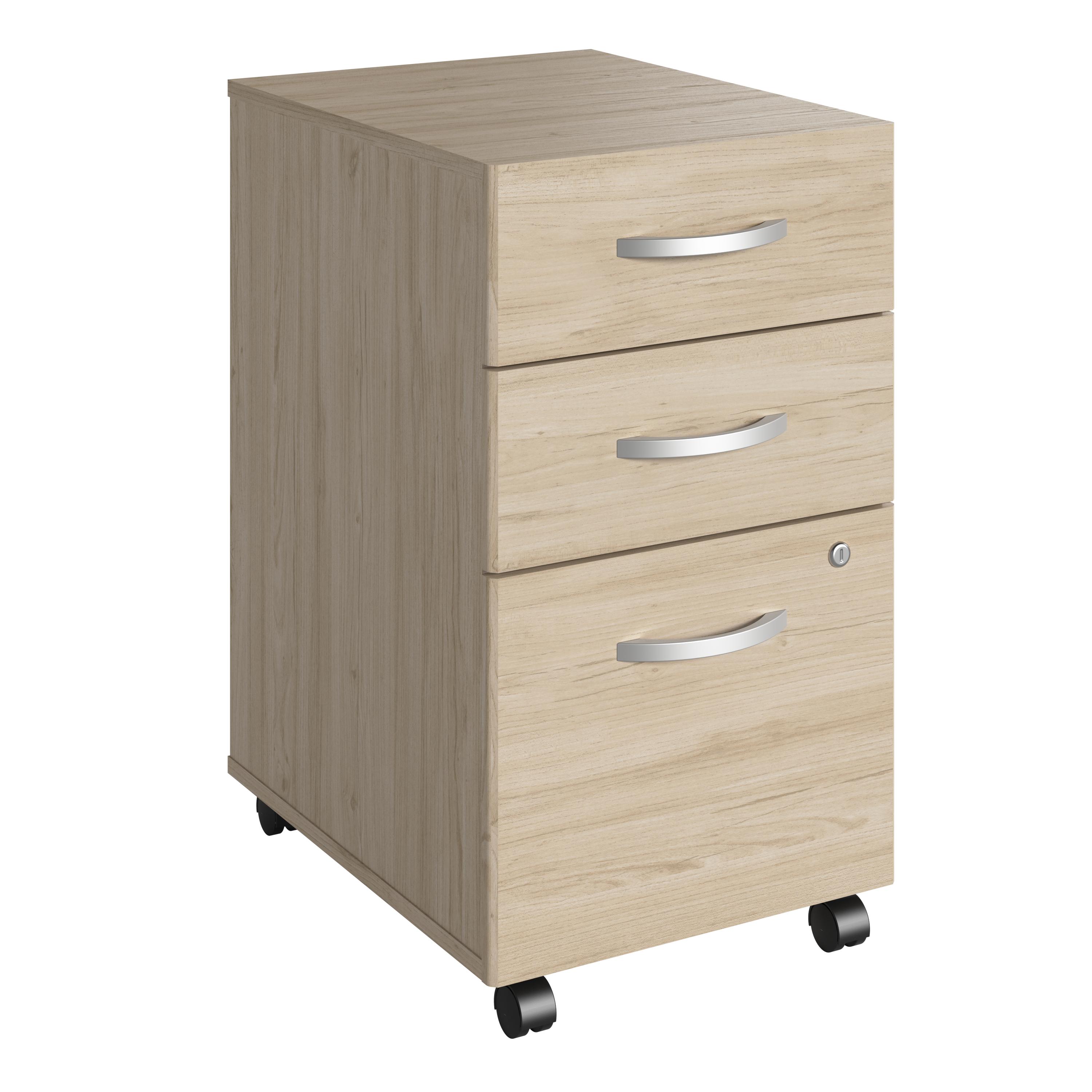 Shop Bush Business Furniture Studio C 3 Drawer Mobile File Cabinet 02 SCF216NESU #color_natural elm
