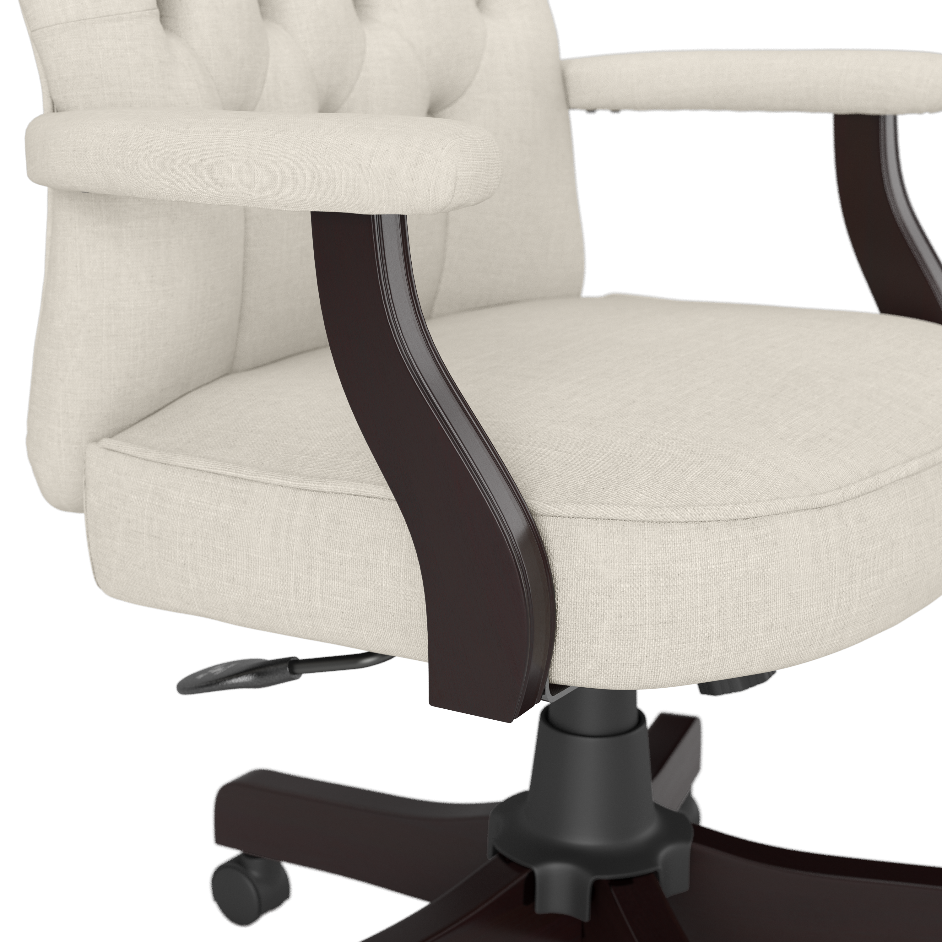 Shop Bush Business Furniture Arden Lane High Back Tufted Office Chair with Arms 04 CH2303CRF-03 #color_cream fabric