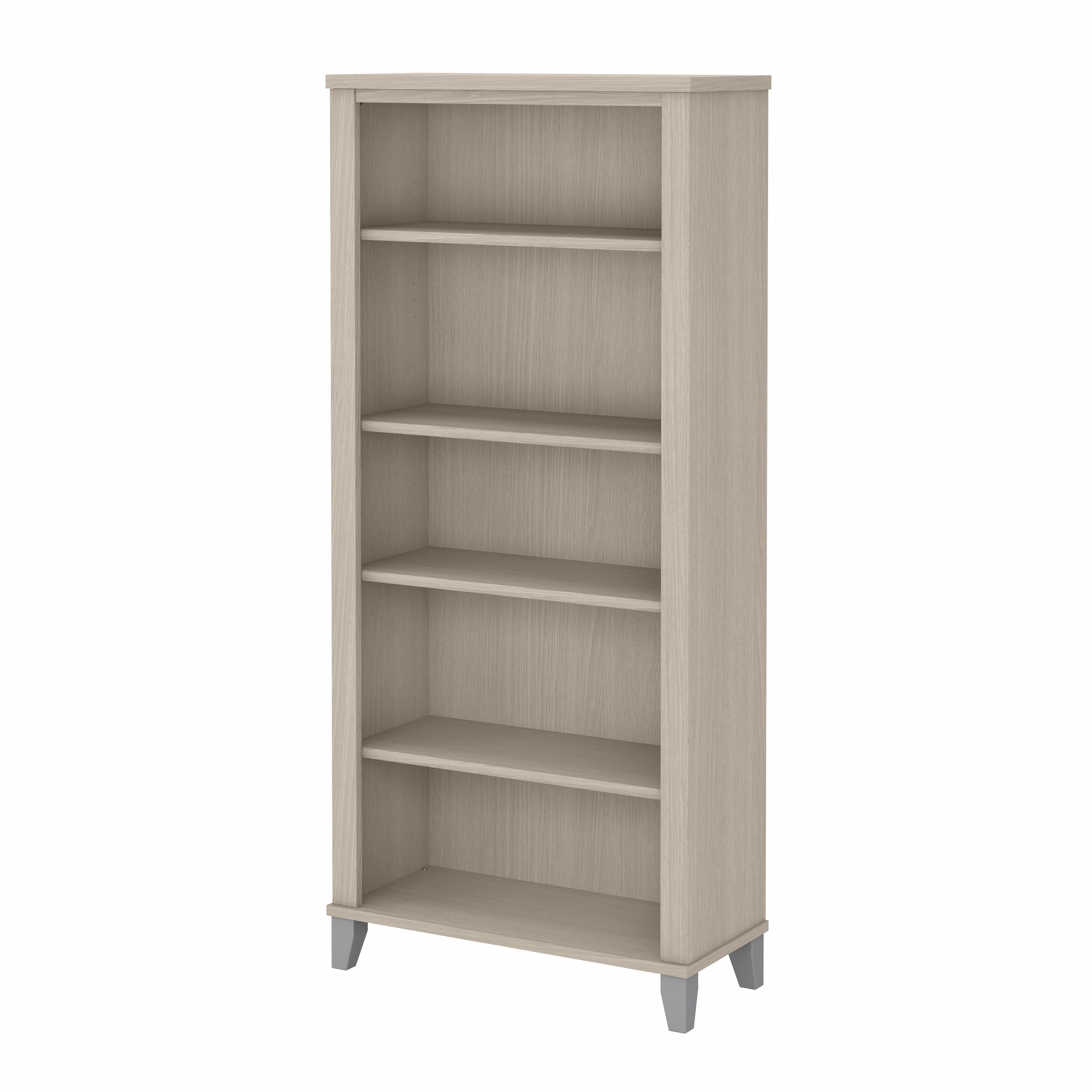 Shop Bush Furniture Somerset Tall 5 Shelf Bookcase 02 WC81165 #color_sand oak