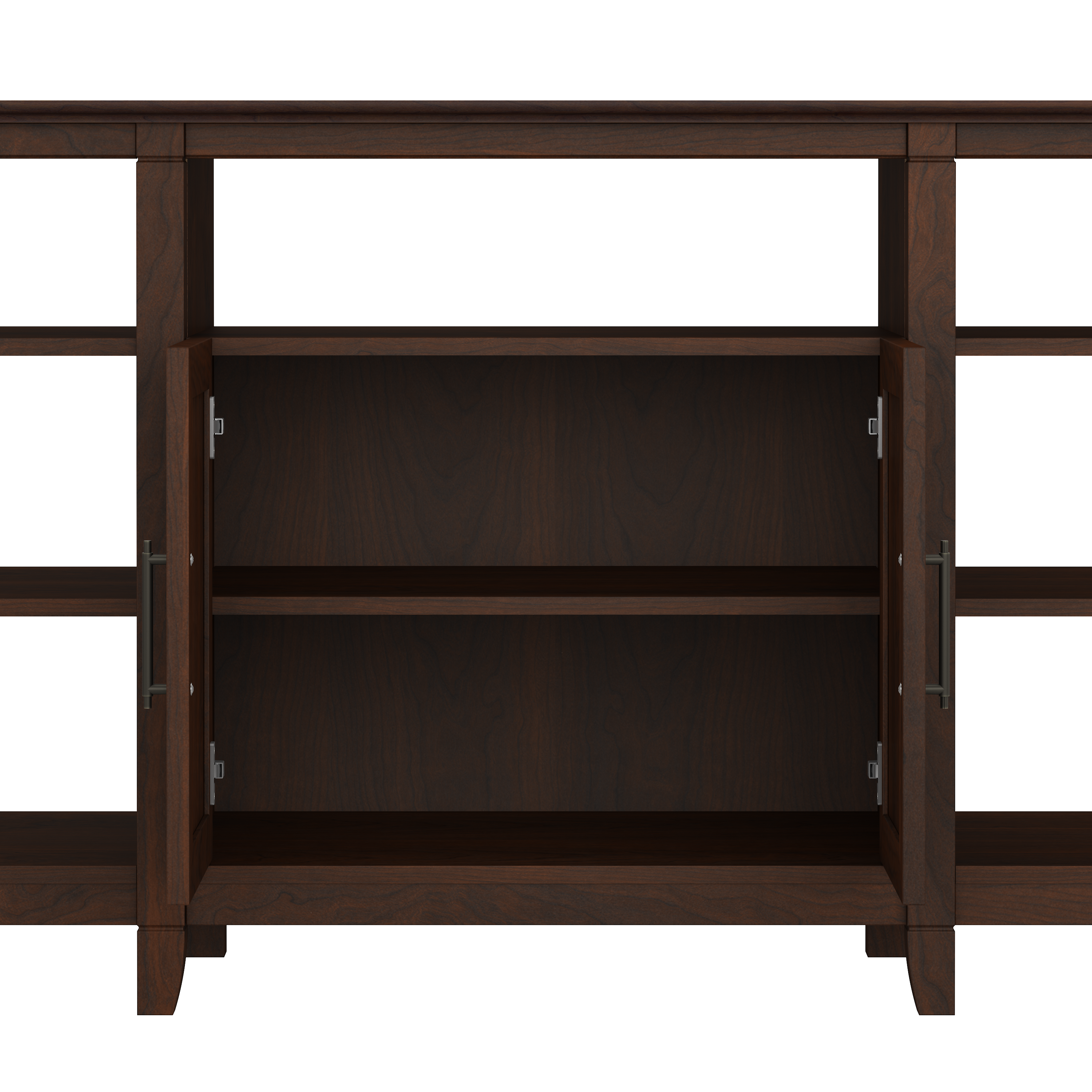 Shop Bush Furniture Key West Tall TV Stand with Set of 2 Bookcases 03 KWS027BC #color_bing cherry