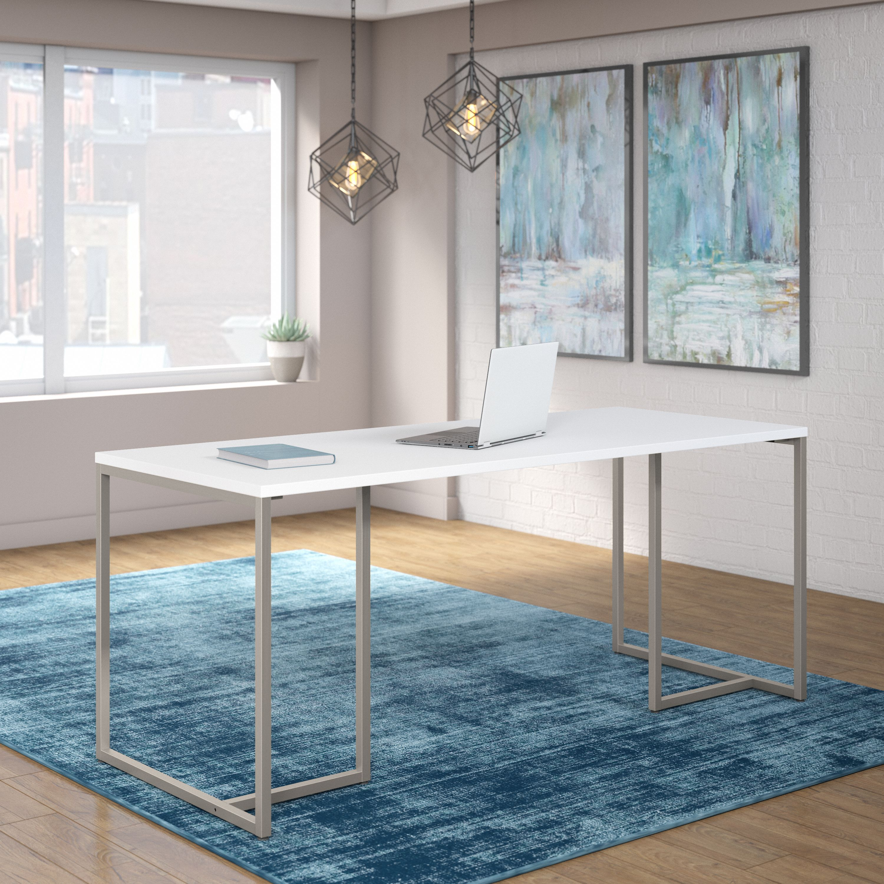 Shop Bush Business Furniture Method 72W Table Desk 01 KI70207K #color_white