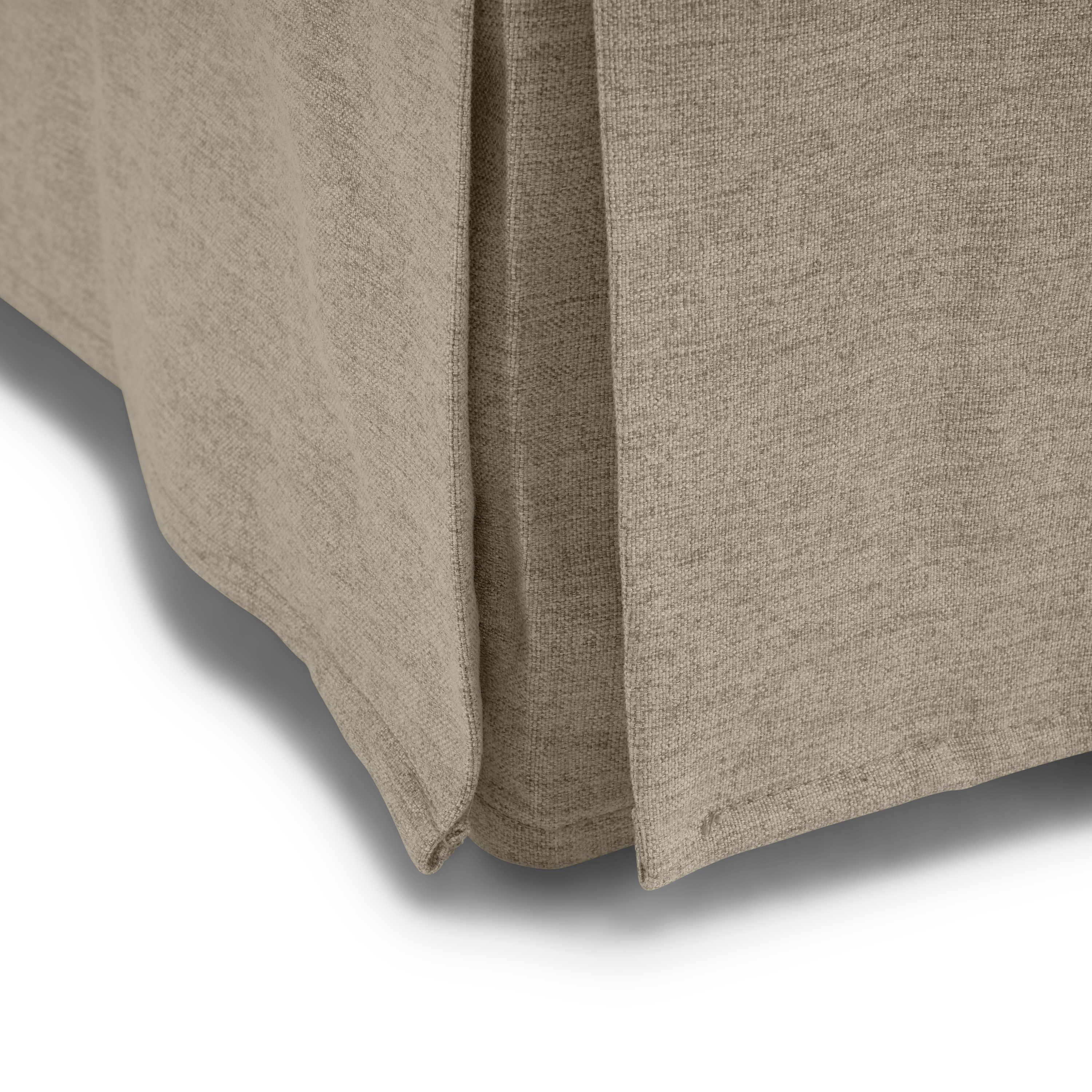 Shop Bush Home Harper Slipcover for Bush Home Harper Storage Ottoman with Tray HROS04SDB-03 6 #color_sand basketweave fabric
