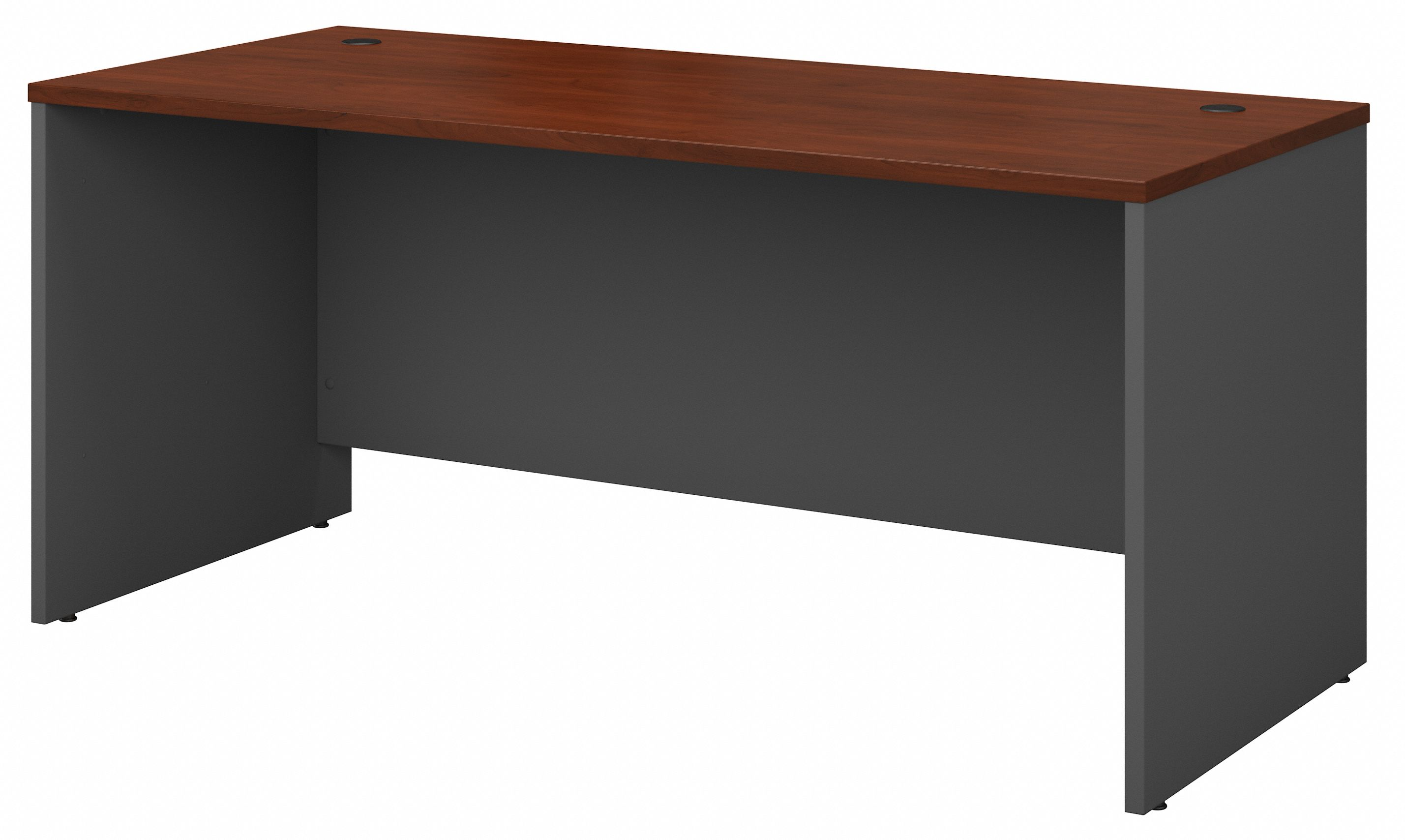 Shop Bush Business Furniture Series C 66W x 30D Office Desk 02 WC24442A #color_hansen cherry/graphite gray
