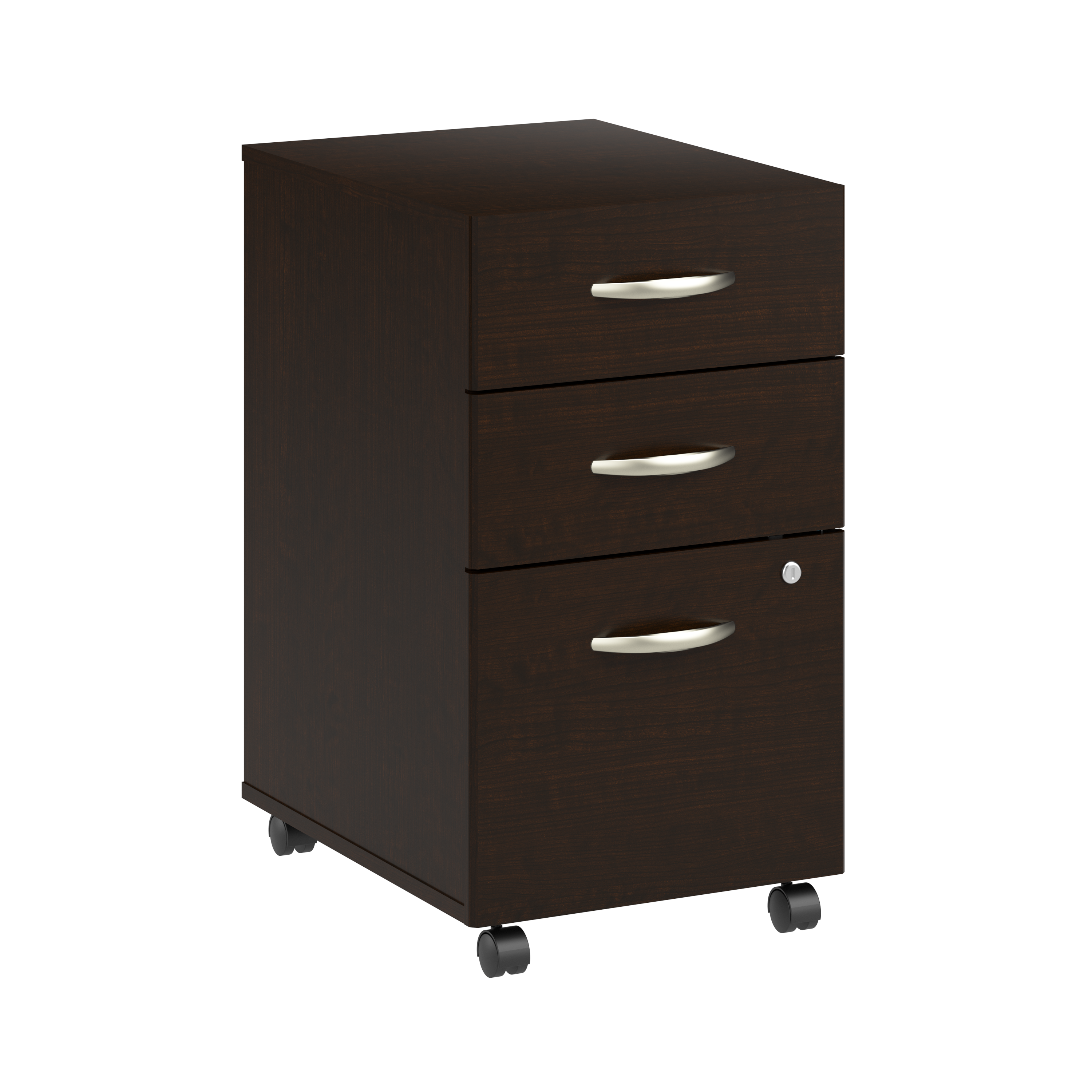 Shop Bush Business Furniture Arrive 3 Drawer Mobile File Cabinet - Assembled 02 ARF116MR-Z #color_mocha cherry