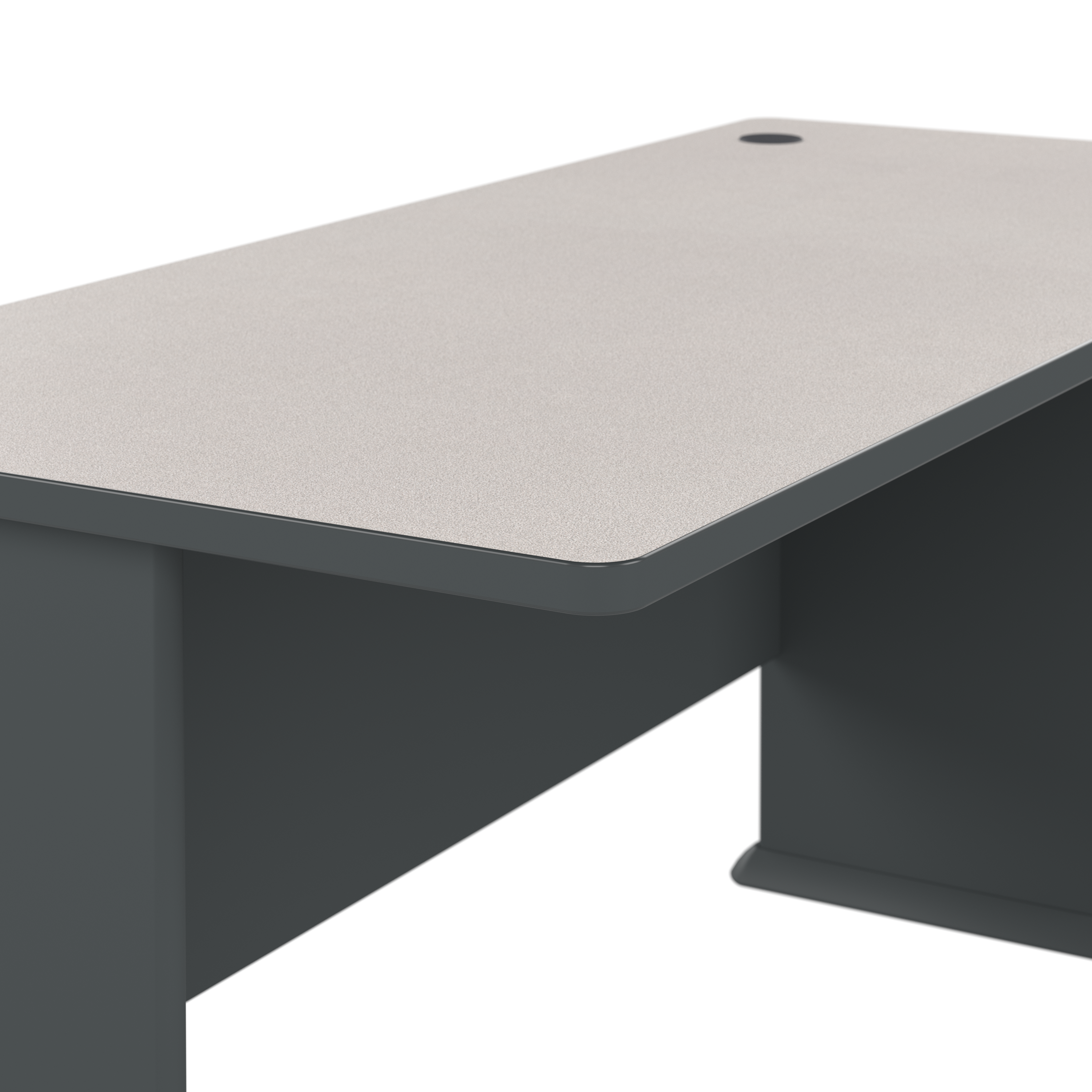 Shop Bush Business Furniture Series A 60W Desk 04 WC8460A #color_slate/white spectrum