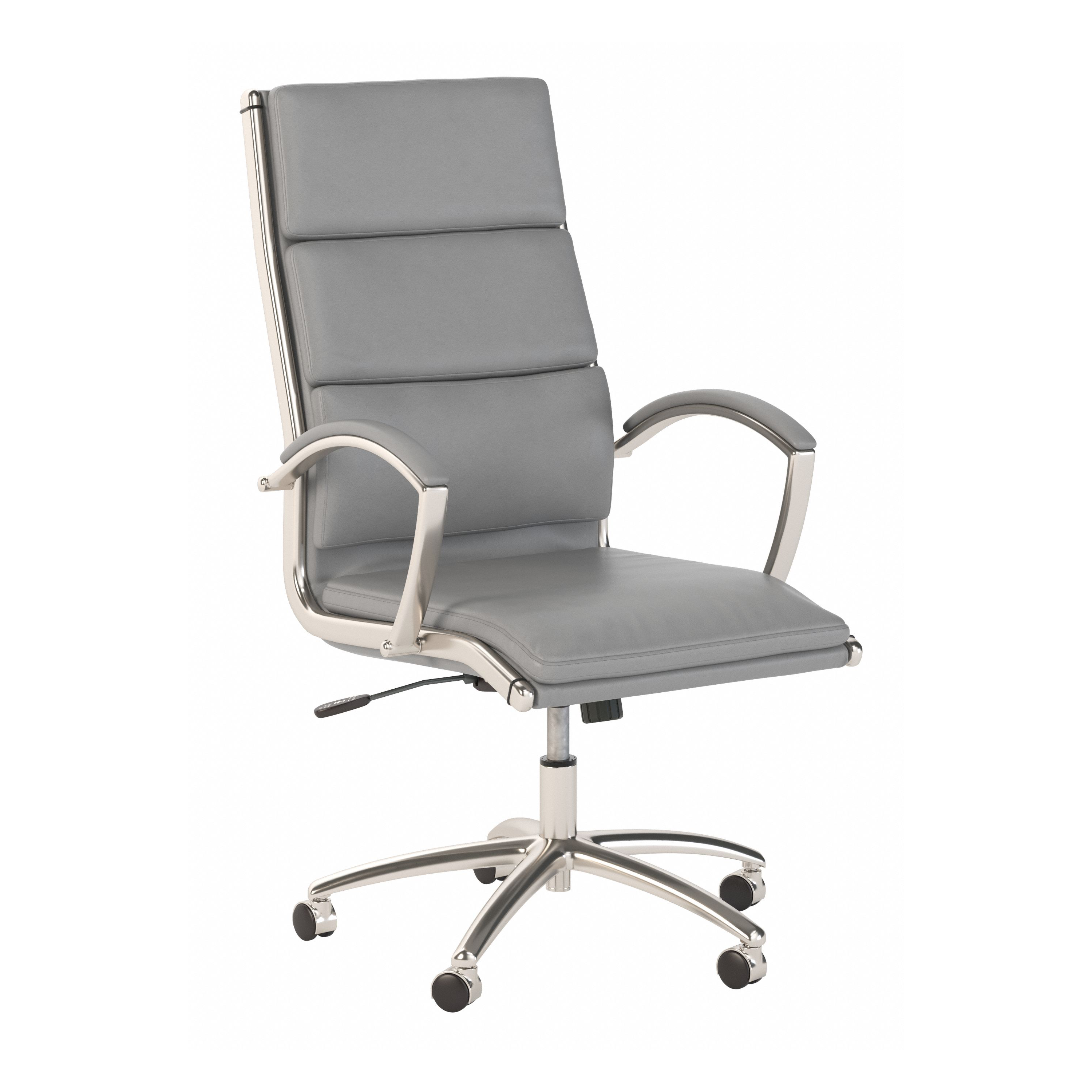 Shop Bush Business Furniture Modelo High Back Leather Executive Office Chair 02 CH1701LGL-03 #color_light gray leather
