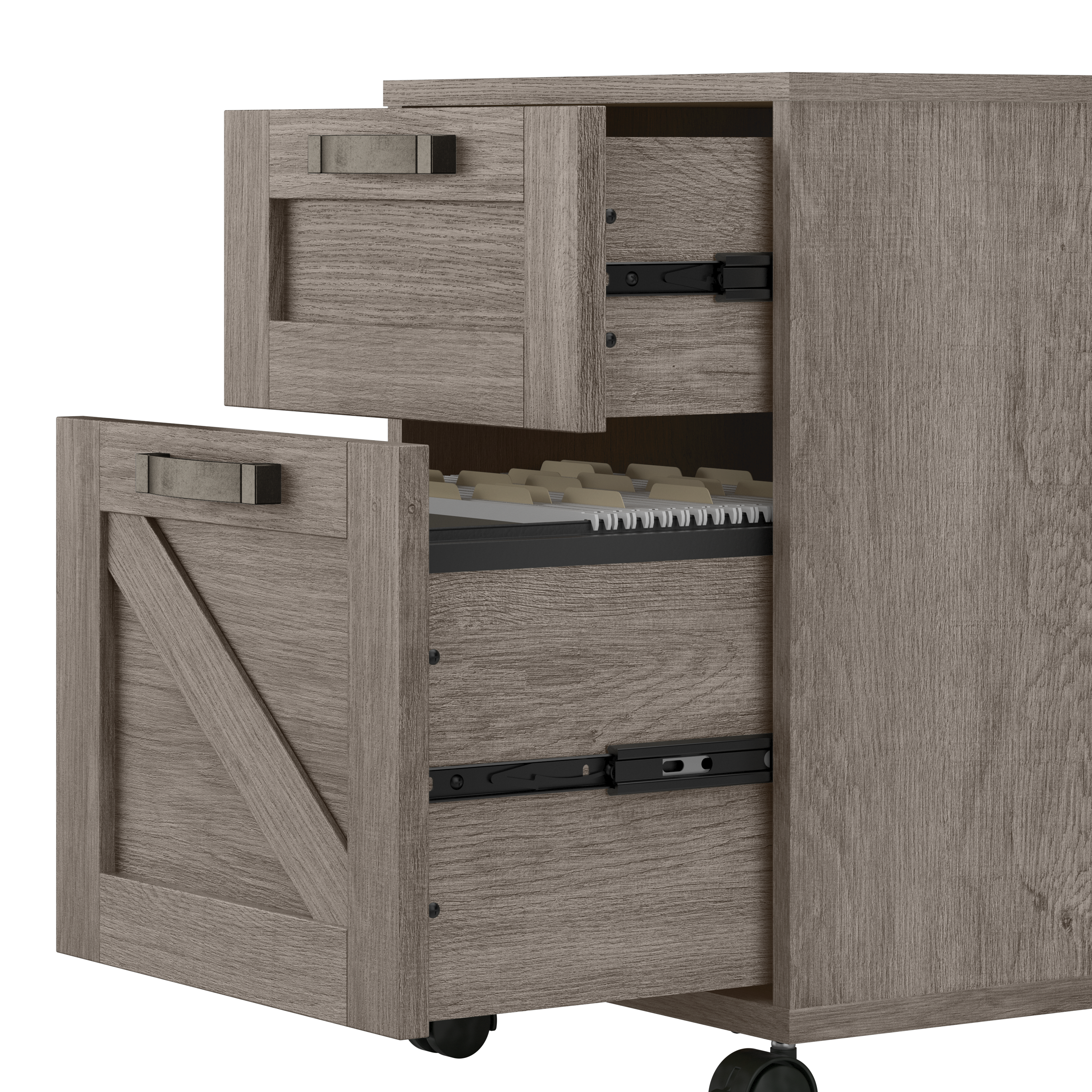 Shop Bush Furniture Knoxville 2 Drawer Mobile File Cabinet 03 CGF116RTG-03 #color_restored gray