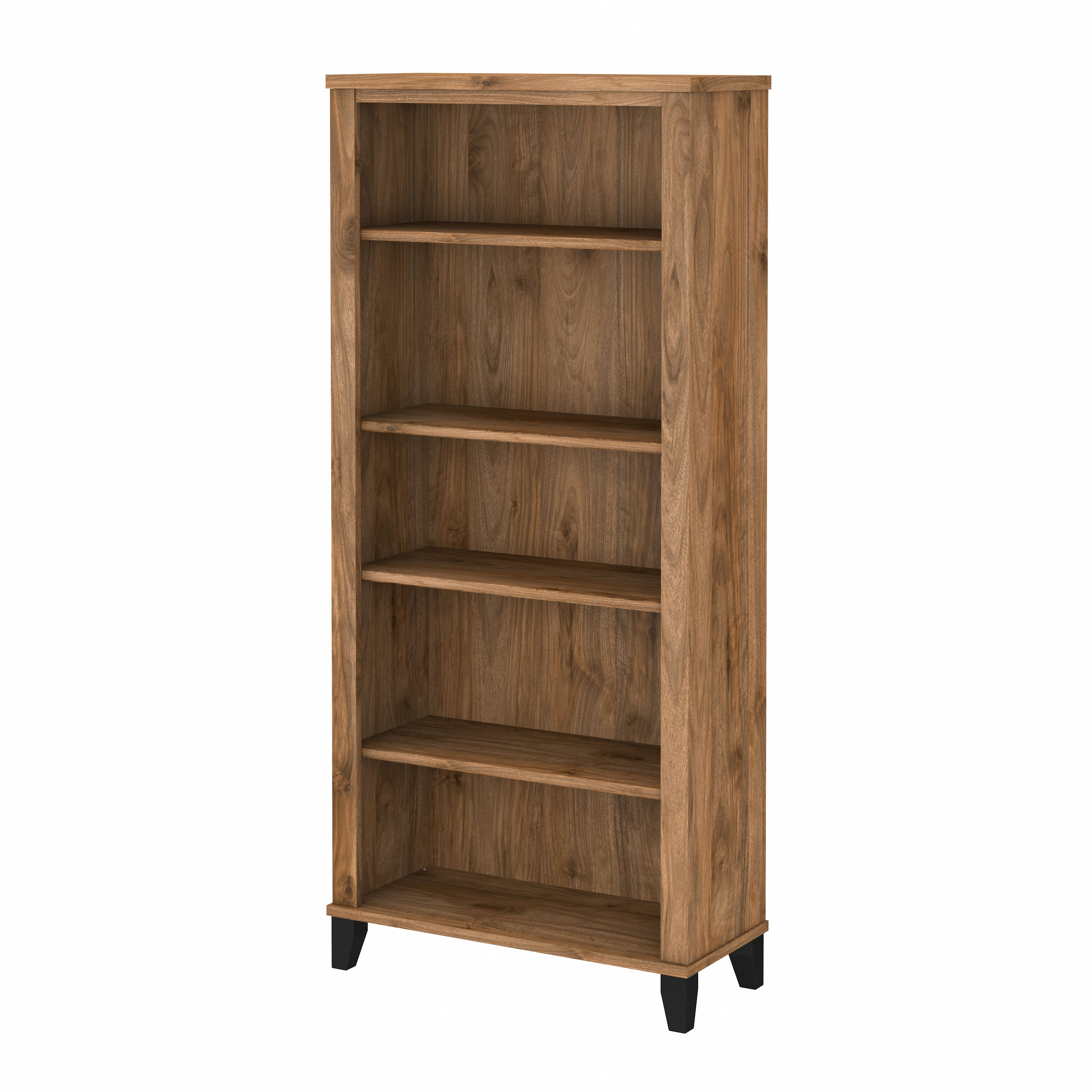 Shop Bush Furniture Somerset Tall 5 Shelf Bookcase 02 WC81365 #color_fresh walnut