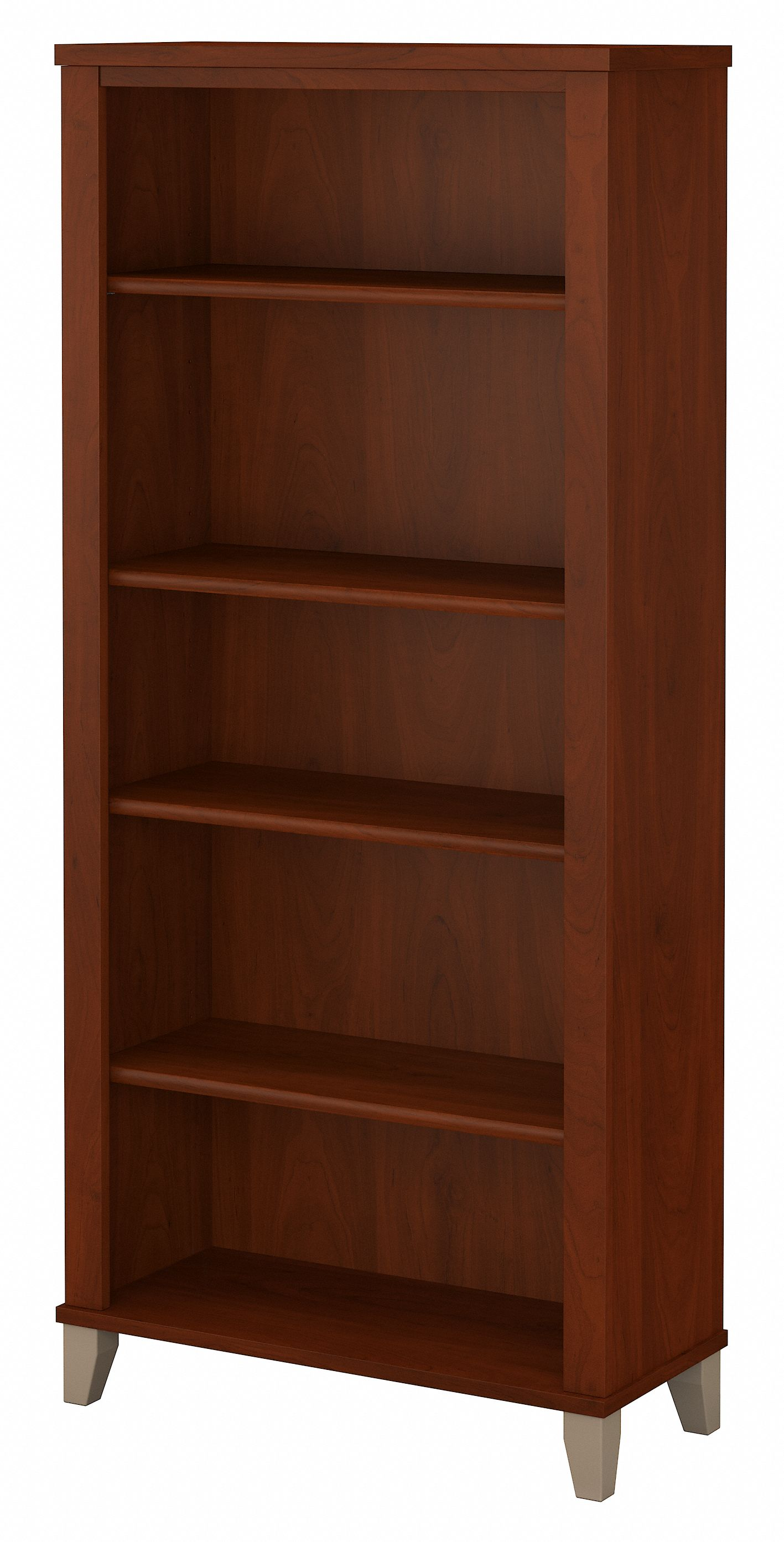 Shop Bush Furniture Somerset Tall 5 Shelf Bookcase 02 WC81765 #color_hansen cherry