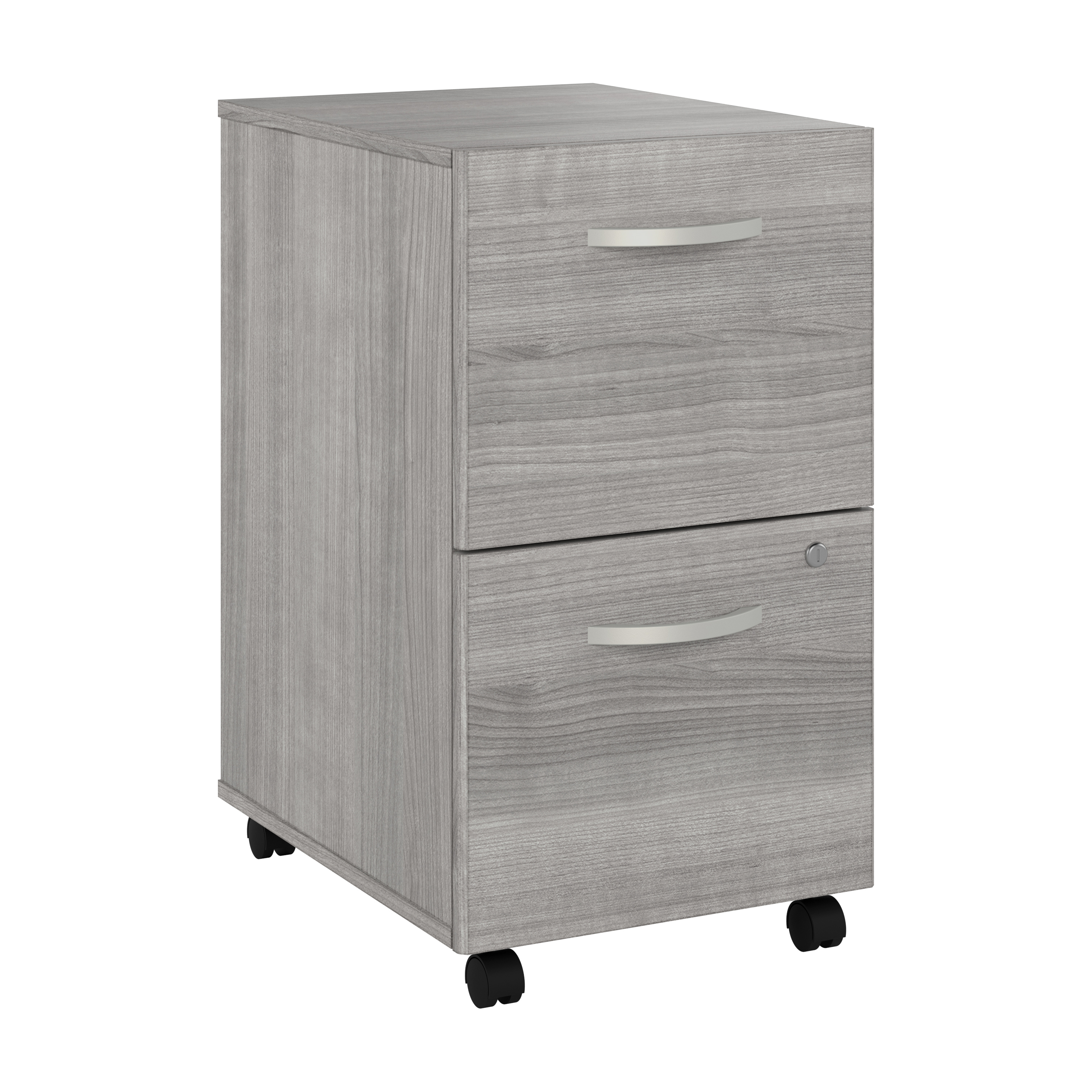 Shop Bush Business Furniture Hybrid 2 Drawer Mobile File Cabinet - Assembled 02 HYF116PGSU-Z #color_platinum gray