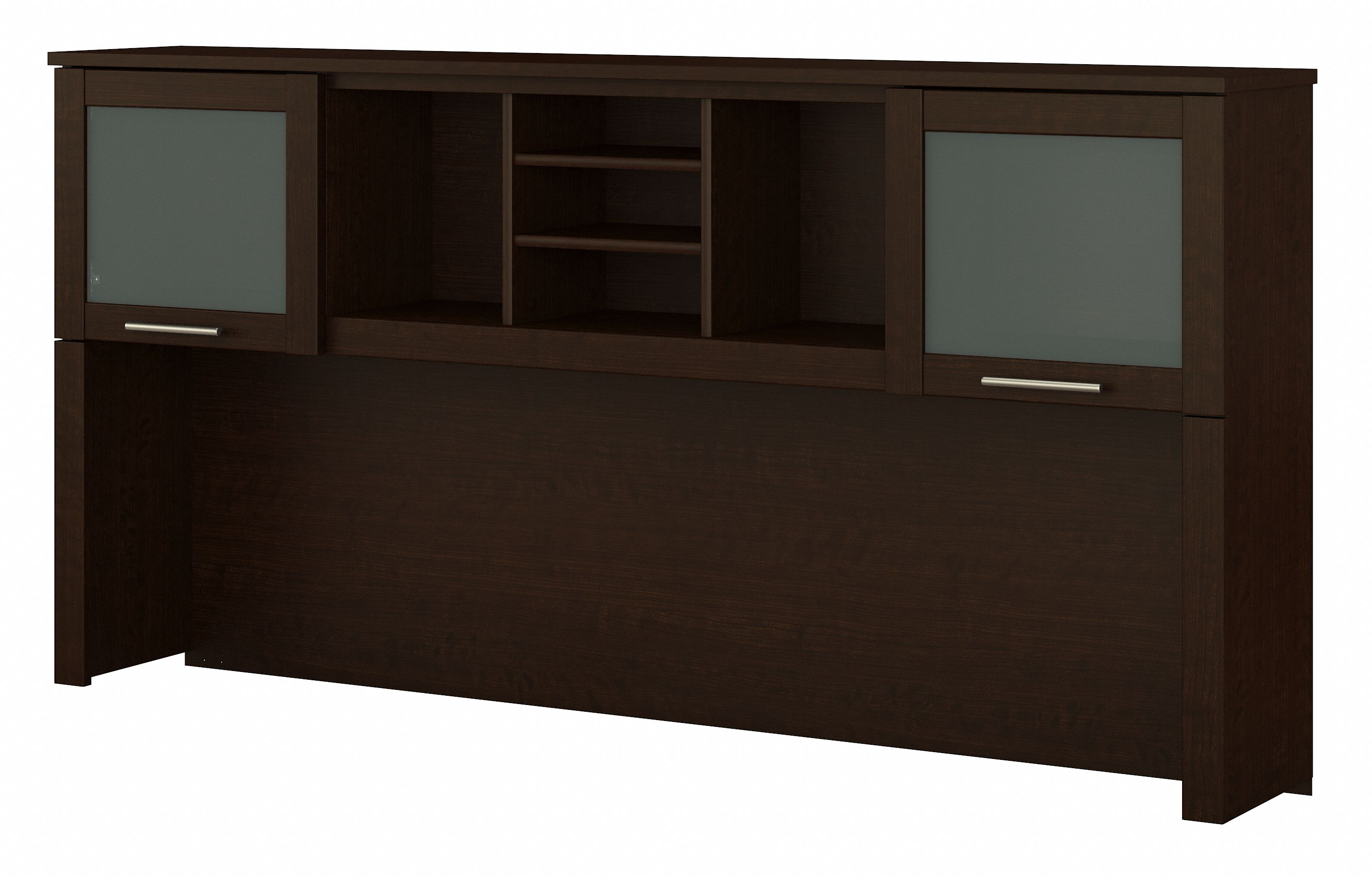 Shop Bush Furniture Somerset 72W Desk Hutch 02 WC81811 #color_mocha cherry