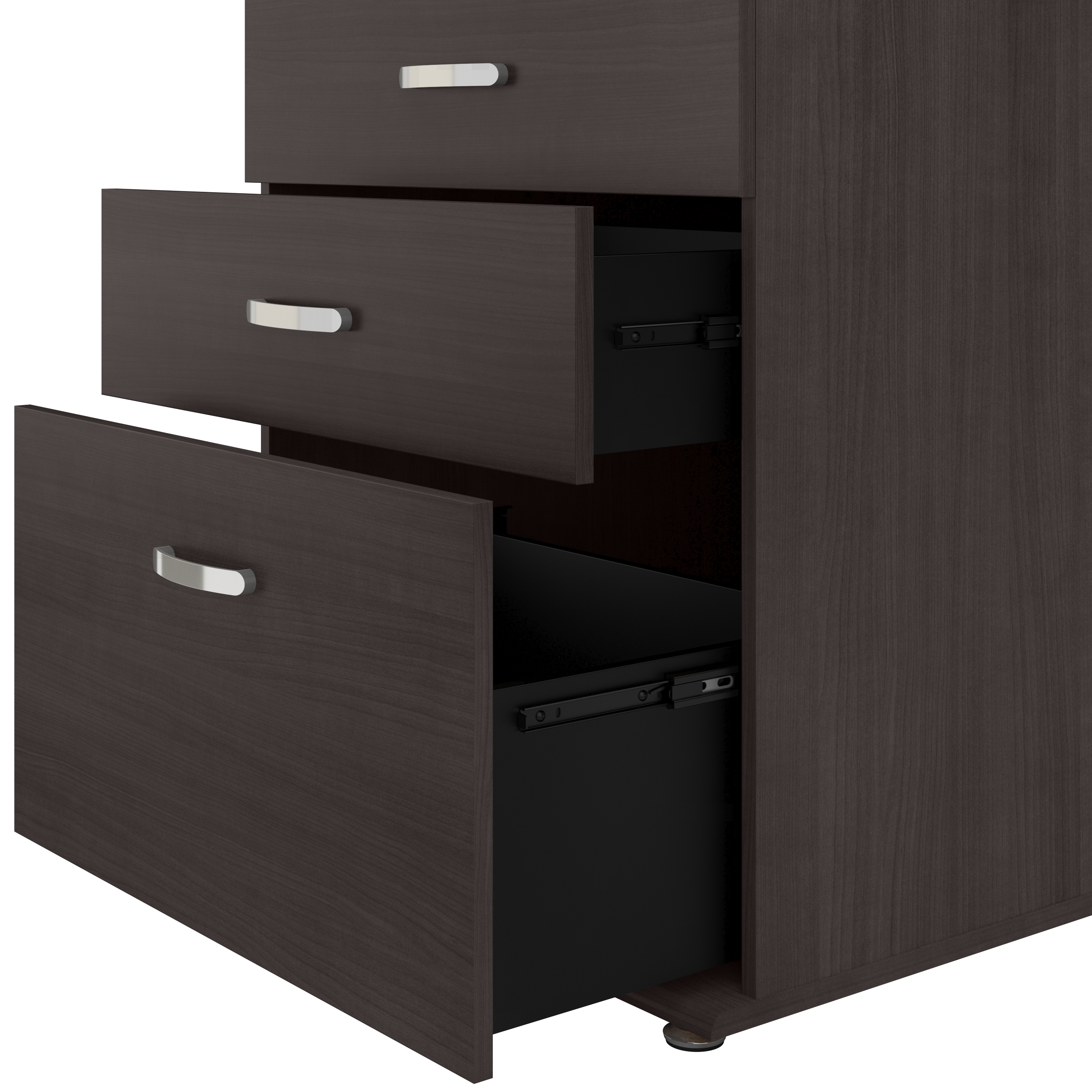 Shop Bush Business Furniture Universal Floor Storage Cabinet with Drawers 03 UNS328SG #color_storm gray