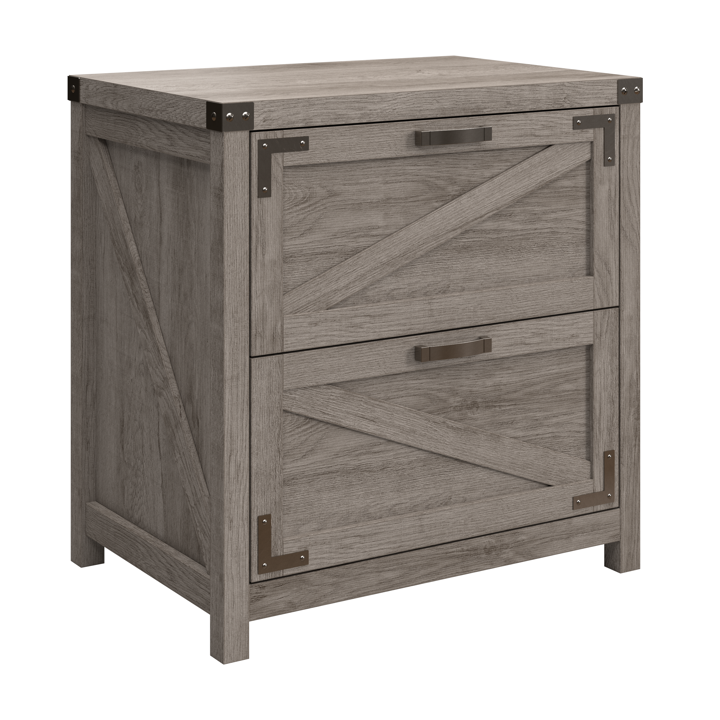 Shop Bush Furniture Knoxville 2 Drawer Lateral File Cabinet 02 CGF129RTG-03 #color_restored gray
