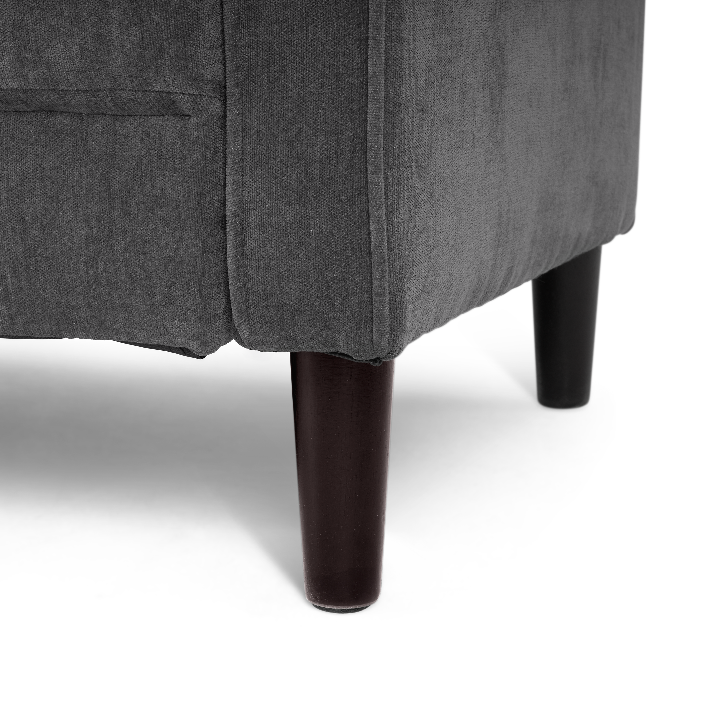 Shop Bush Home Max 77W Sofa MXJ177IGC-03 5 #color_iron gray chenille fabric